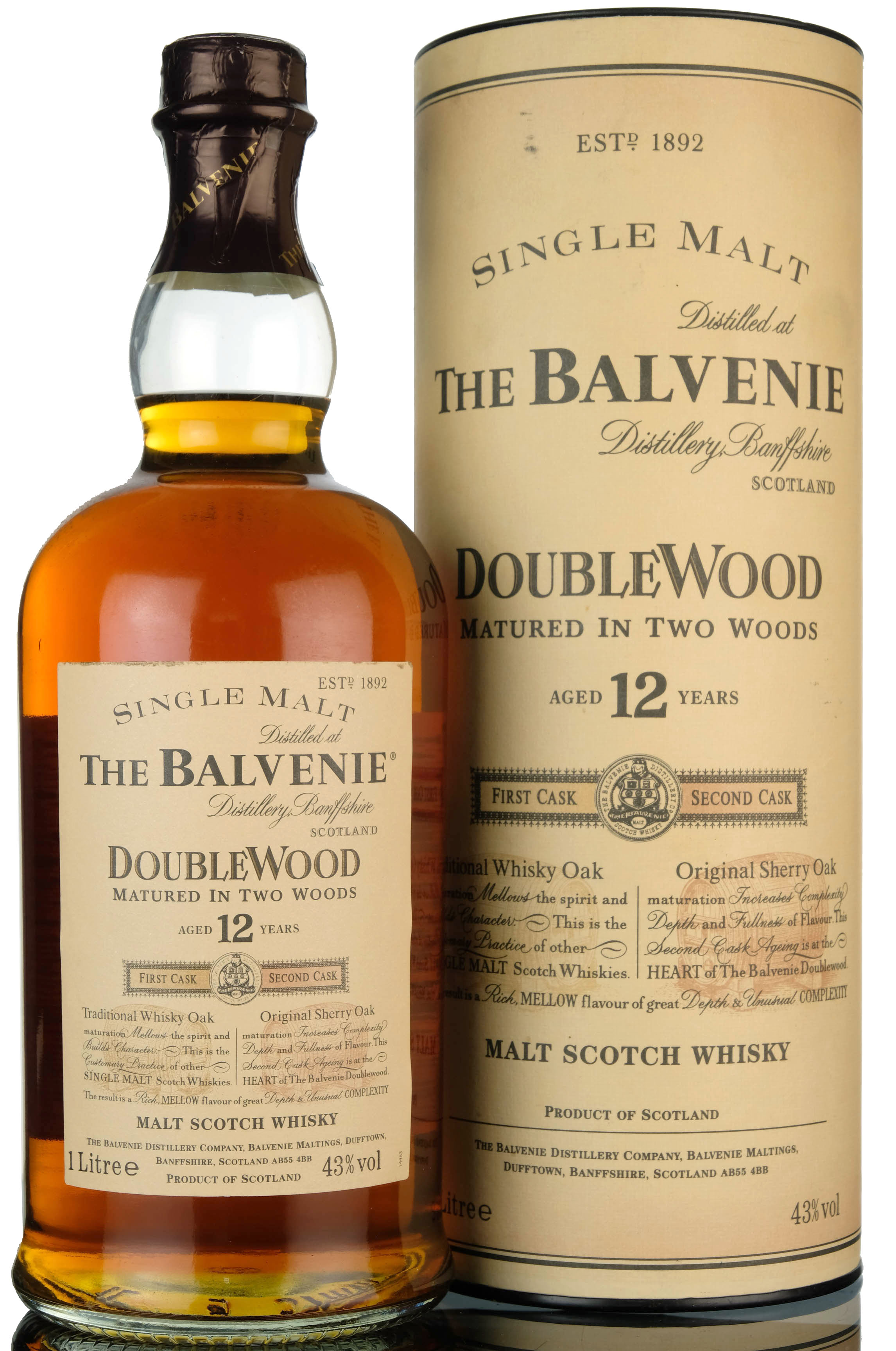 Balvenie 12 Year Old - Doublewood - 1 Litre
