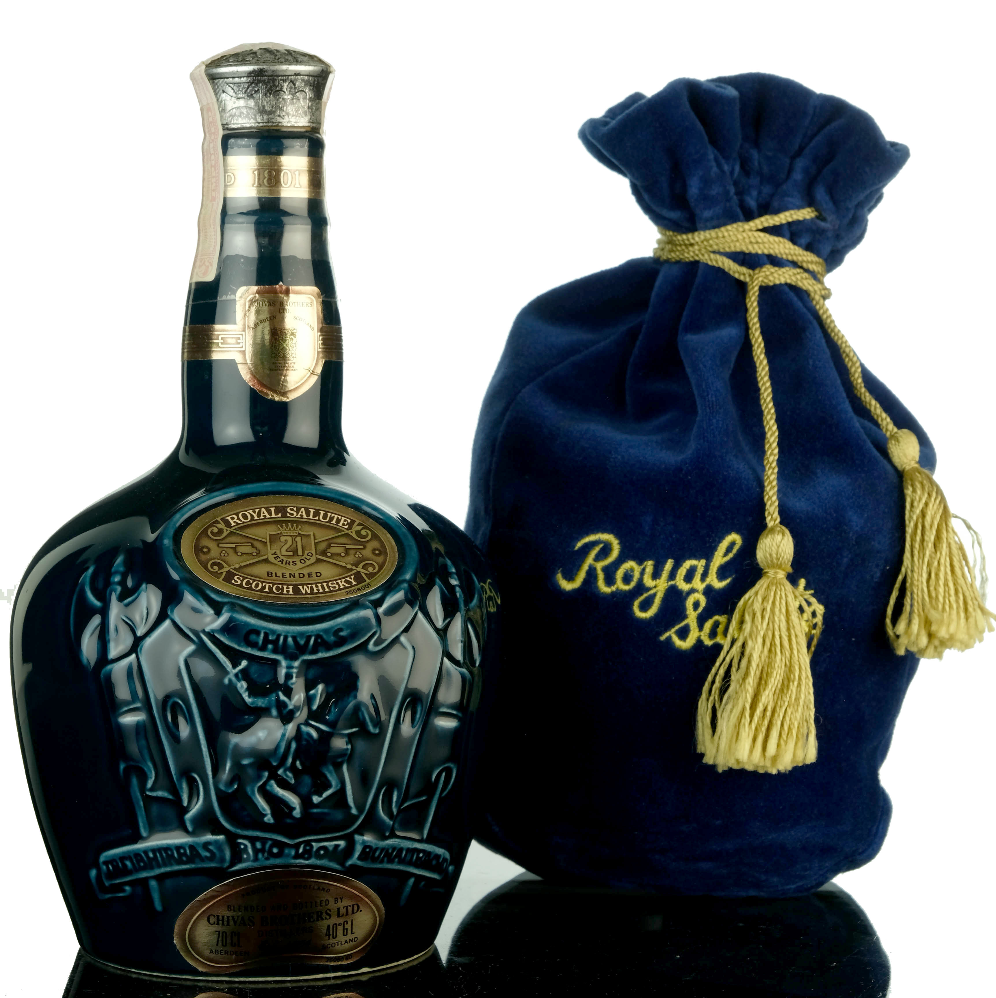 Royal Salute 21 Year Old - Blue Ceramic - Whisky-Online Auctions
