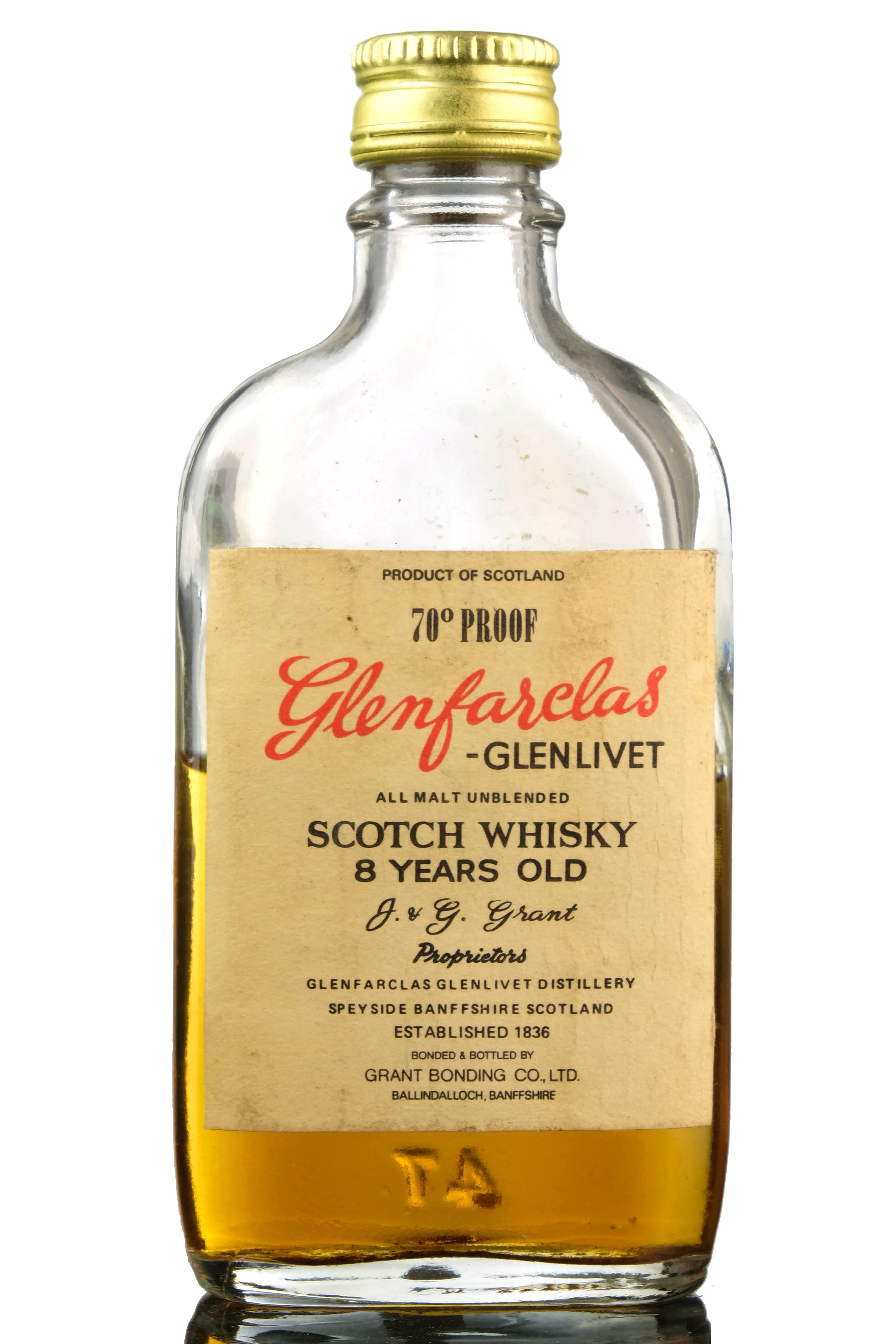 Glenfarclas-Glenlivet 8 Year Old - 70 Proof Miniature