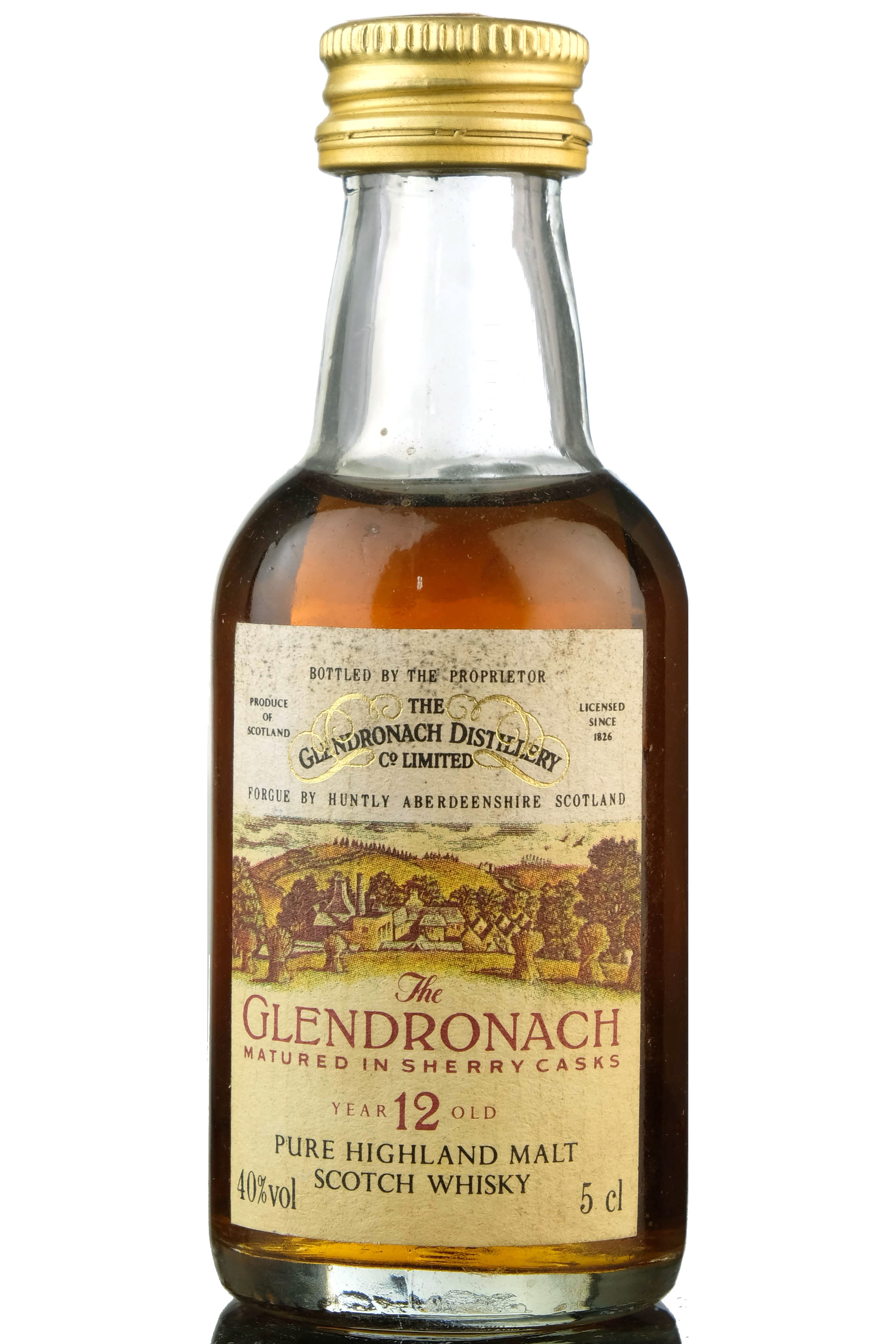 GLENDRONACH 12 YEAR OLD - SHERRY CASKS MINIATURE