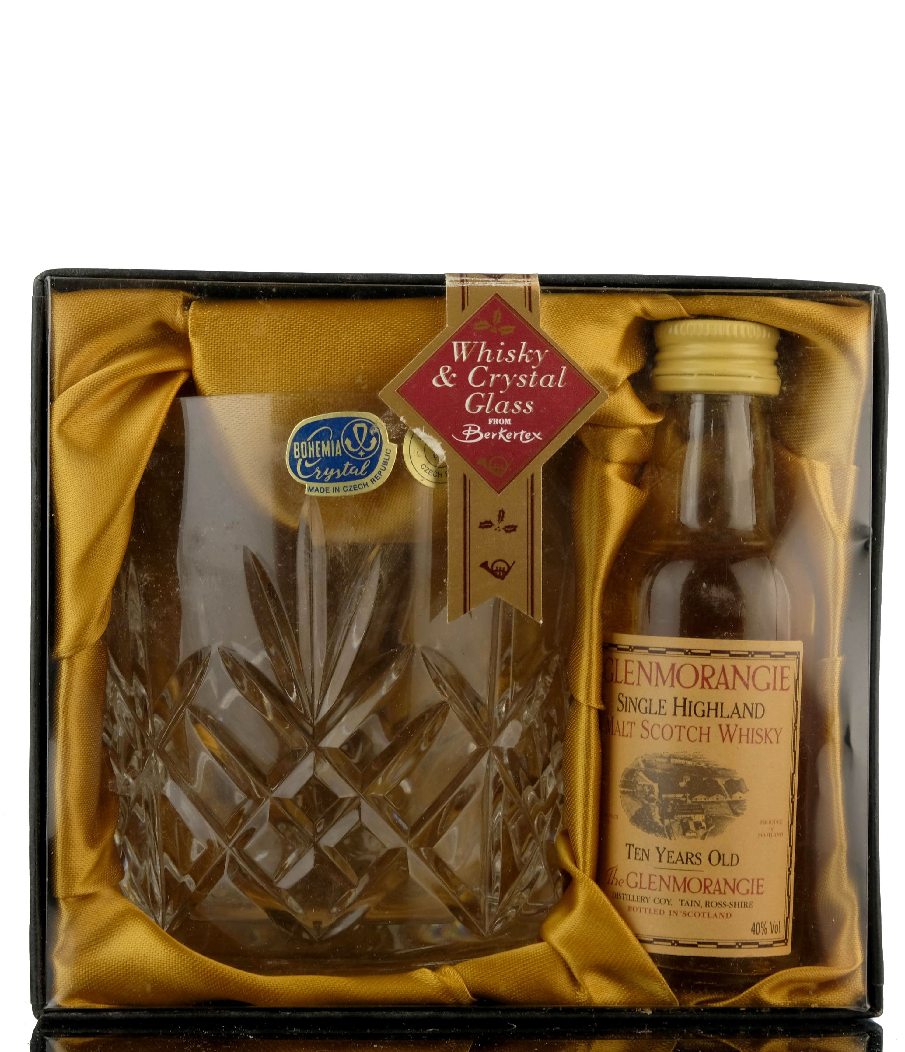 GLENMORANGIE 10 YEAR OLD - MINIATURE & GLASS