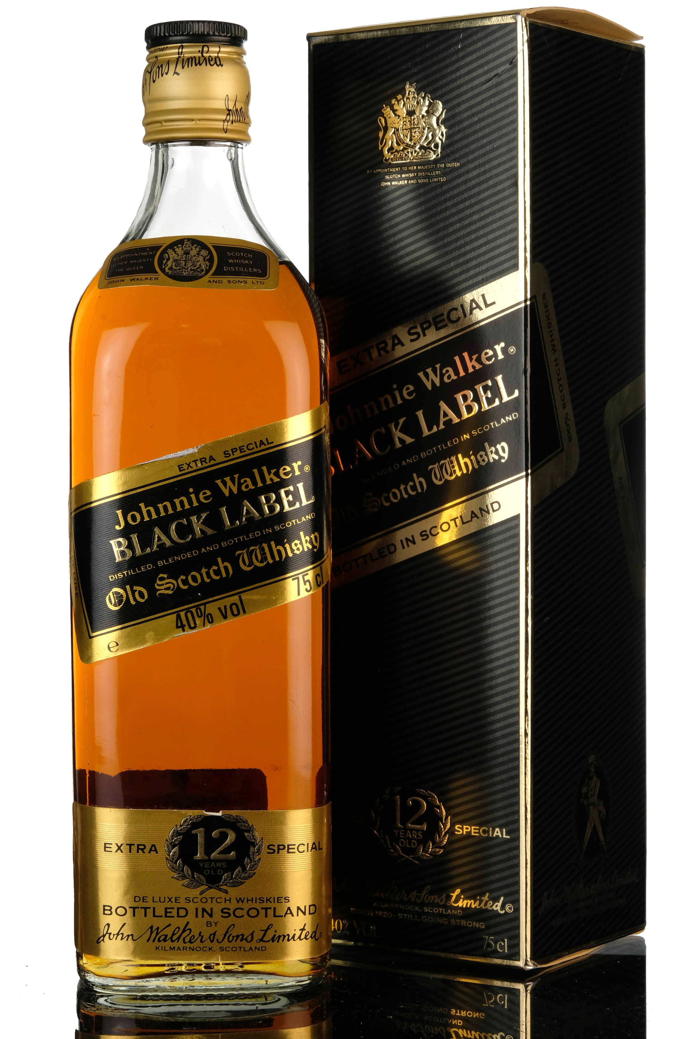 Johnnie Walker 12 Year Old - Black Label - 1980s