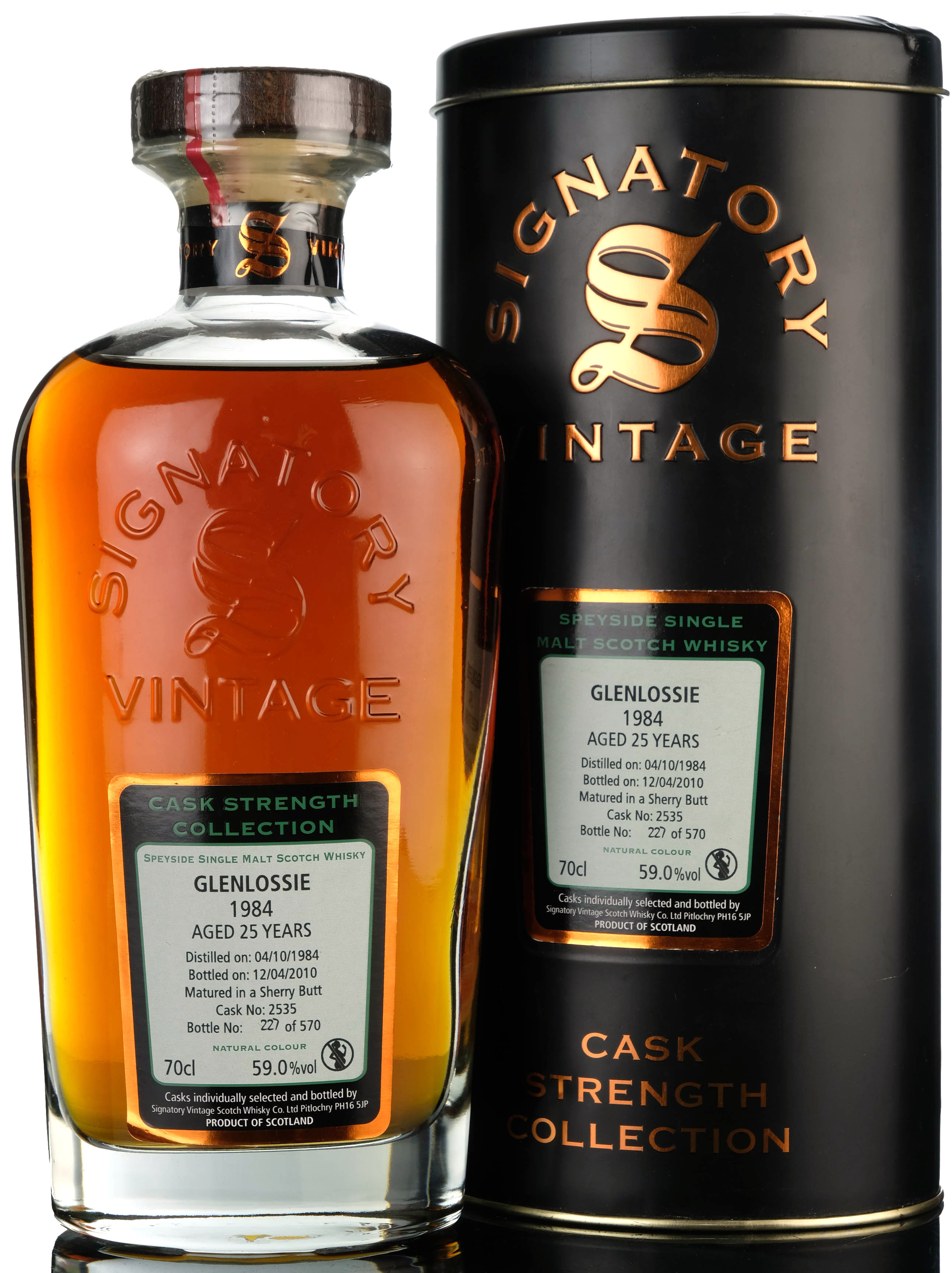 Glenlossie 1984 - 2010 25 Signatory Vintage Single Cask 2535