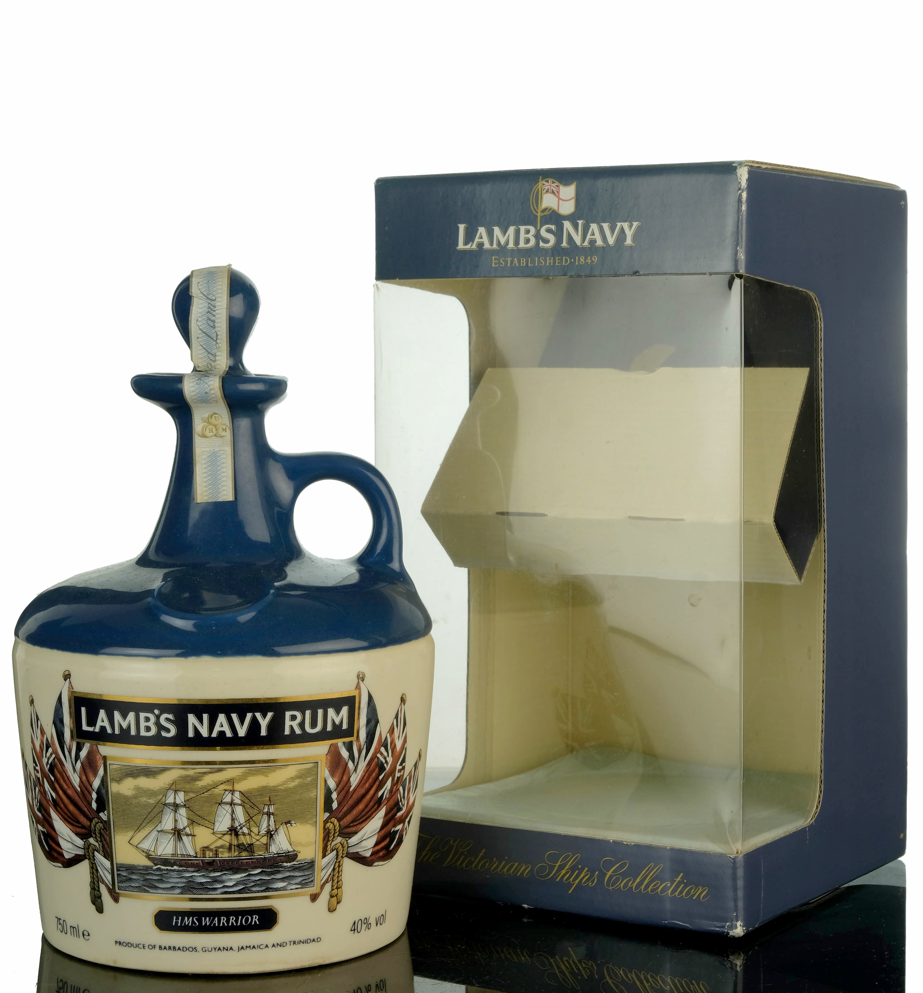 Lambs Navy Rum - HMS Warrior Ceramic- 1980s