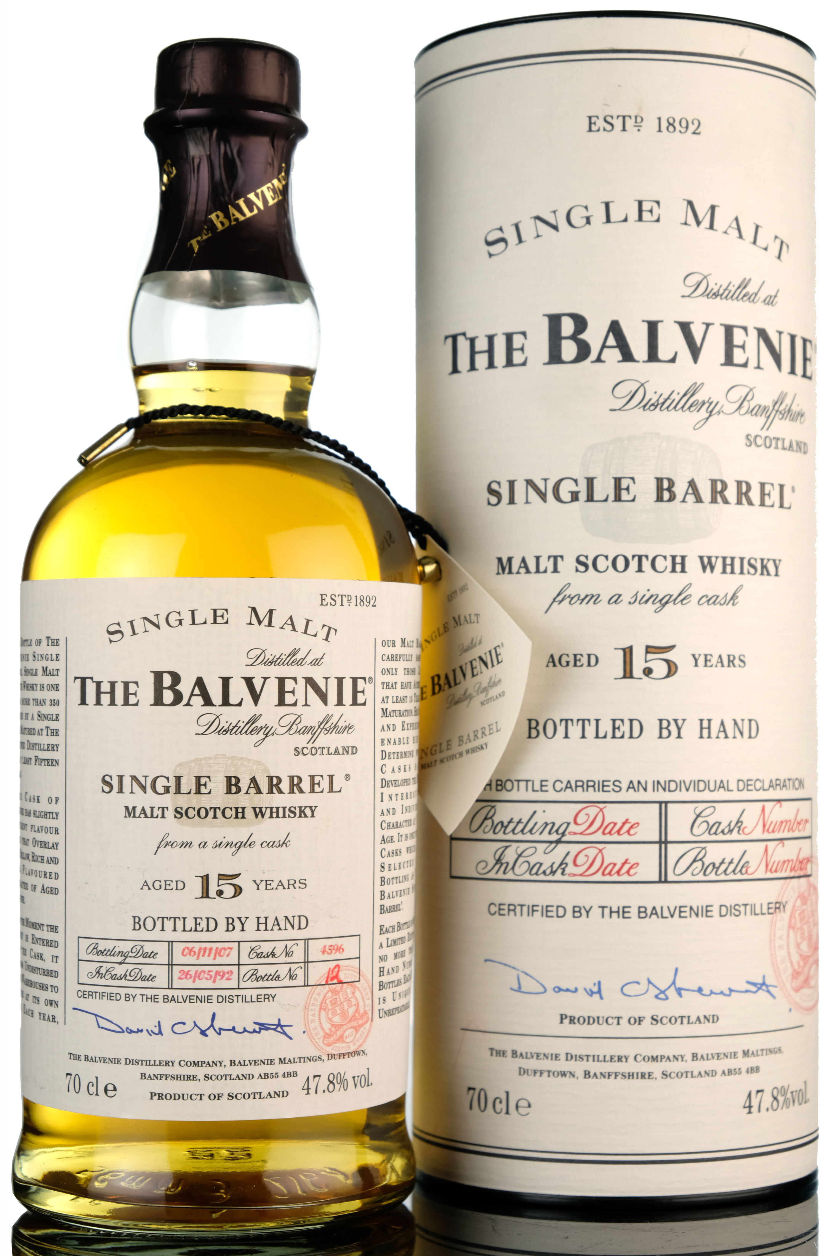 Balvenie 1992-2007 - 15 Year Old - Single Barrel 4596