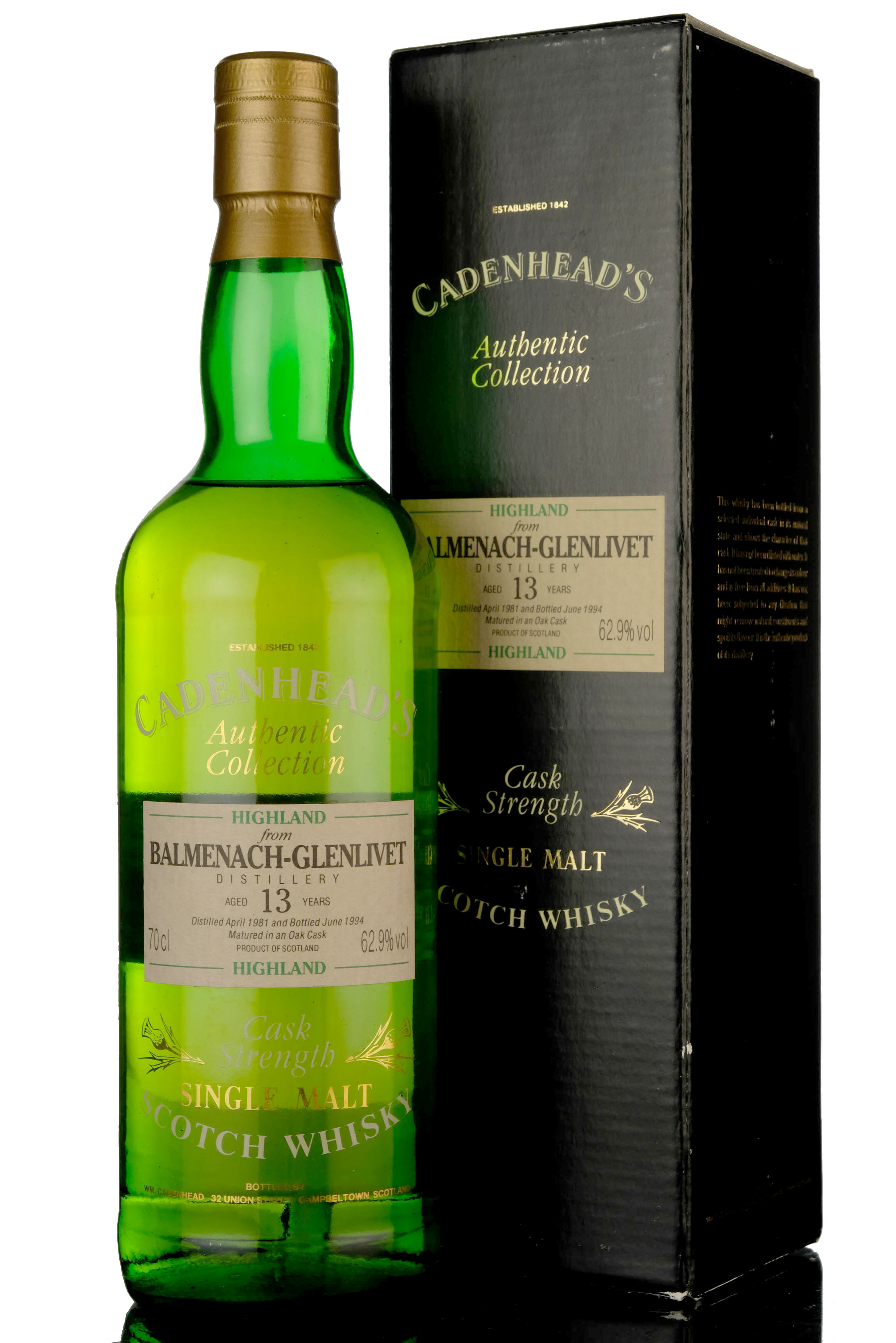 Balmenachglenlivet 1981 - 1994 13 Cadenhead Authentic Collection