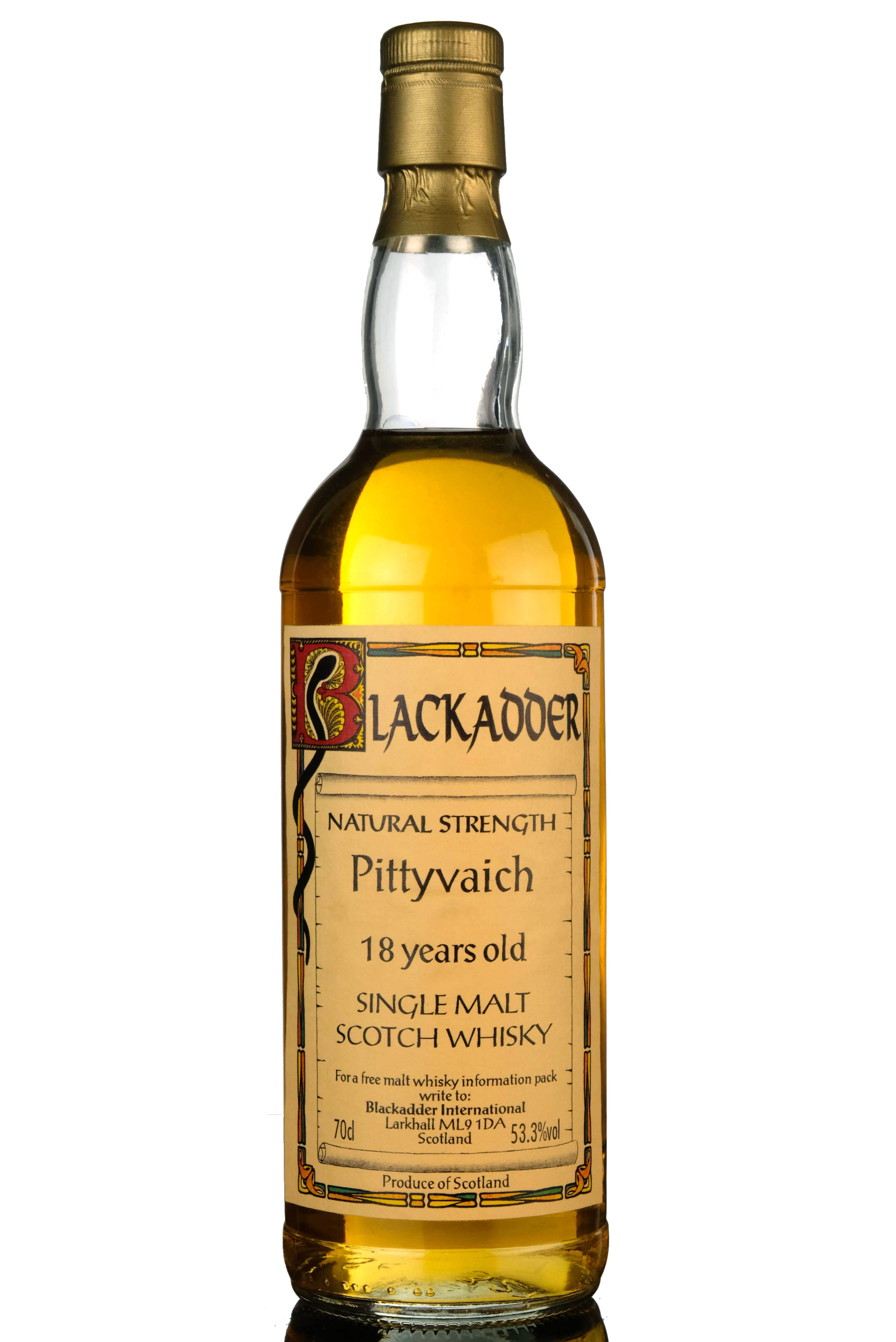 Pittyvaich 18 Year Old - Blackadder
