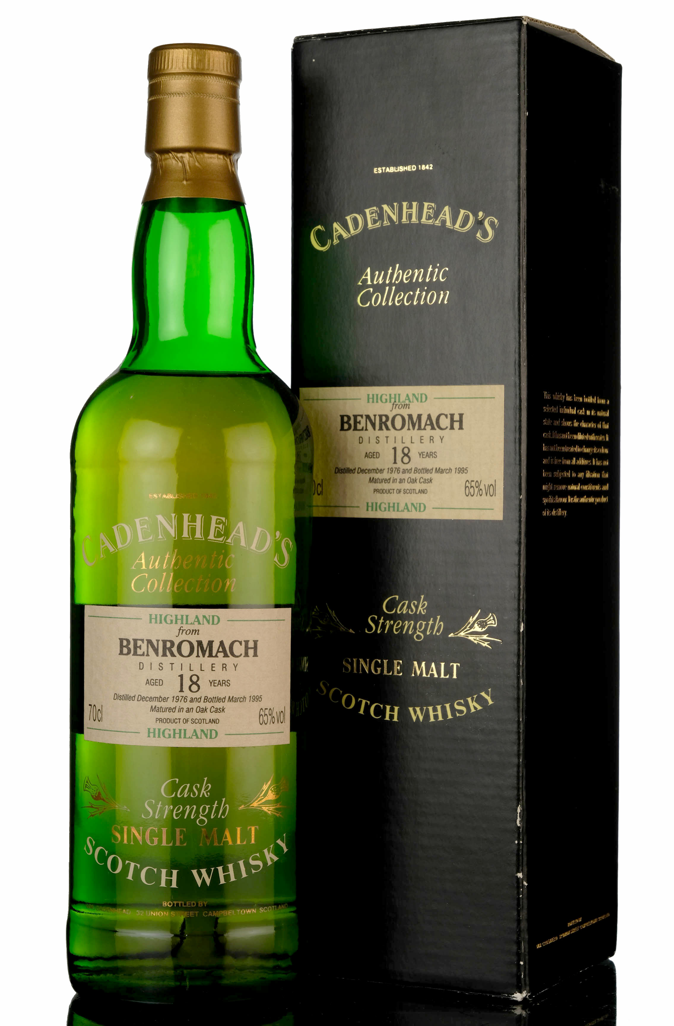 Benromach 1976-1995 - 18 Year Old - Cadenheads - Authentic Collection