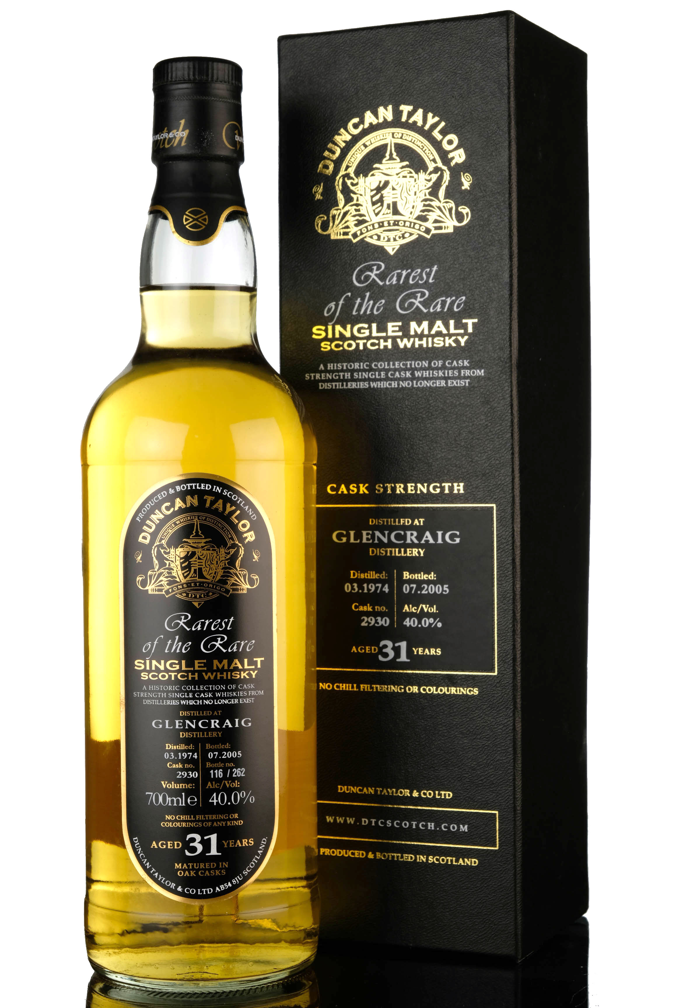 Glencraig 19742005 31 Year Old Duncan Taylor Rarest Of The Rare