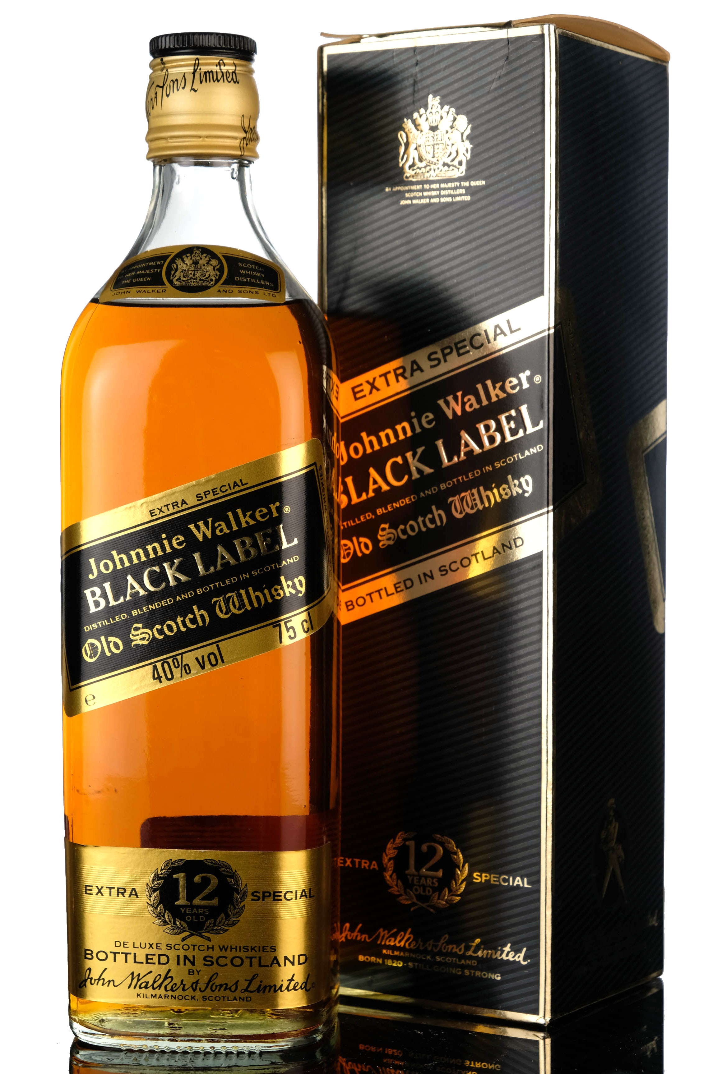 Johnnie Walker 12 Year Old - Black Label - 1980s