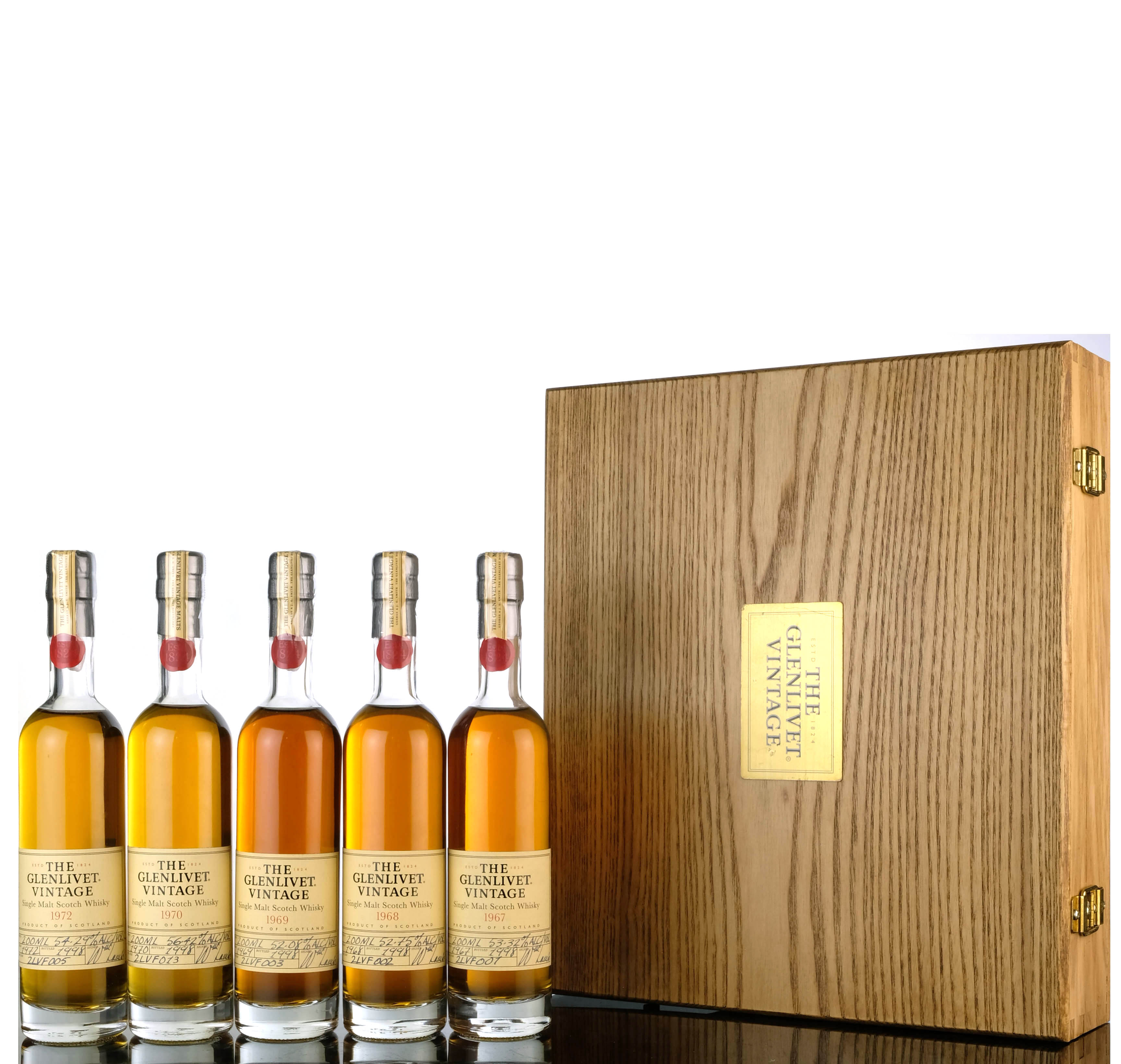 Glenlivet Vintage Set - 5 x 20cl