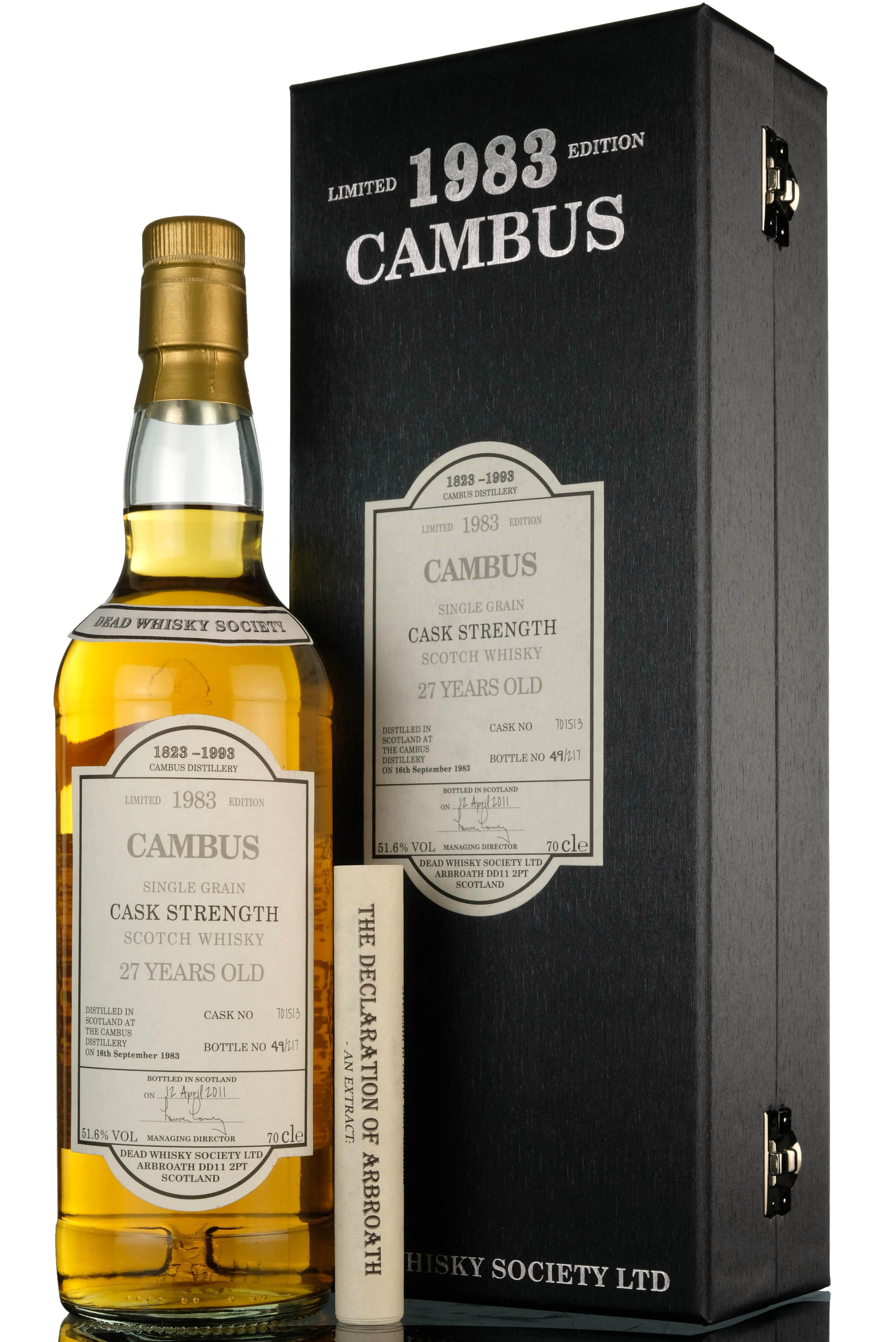 Cambus 1983-2011 - 27 Year Old - Dead Whisky Society