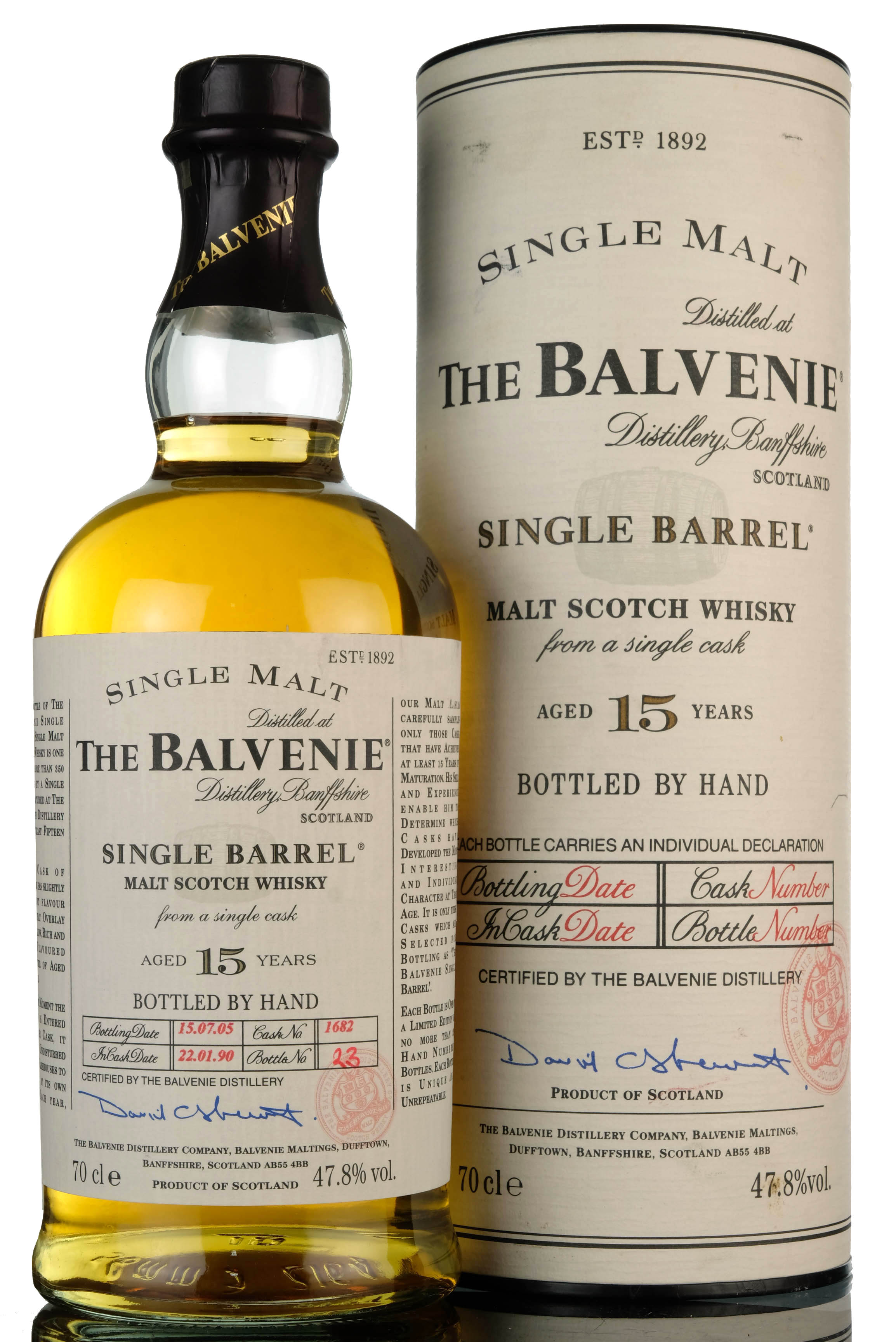 Balvenie 19902005  15 Year Old  Single Barrel 1682