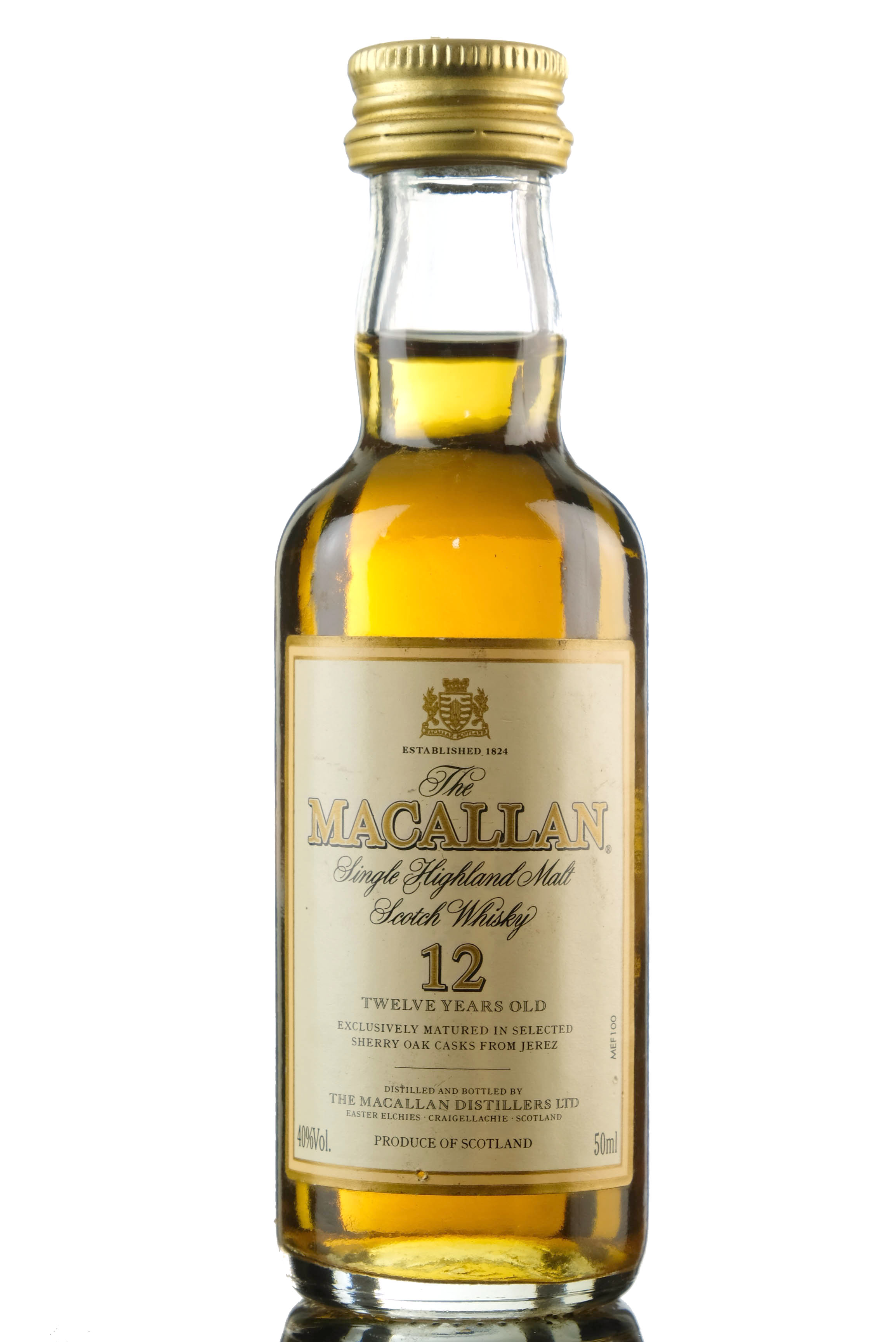 Macallan 12 Year Old Miniature
