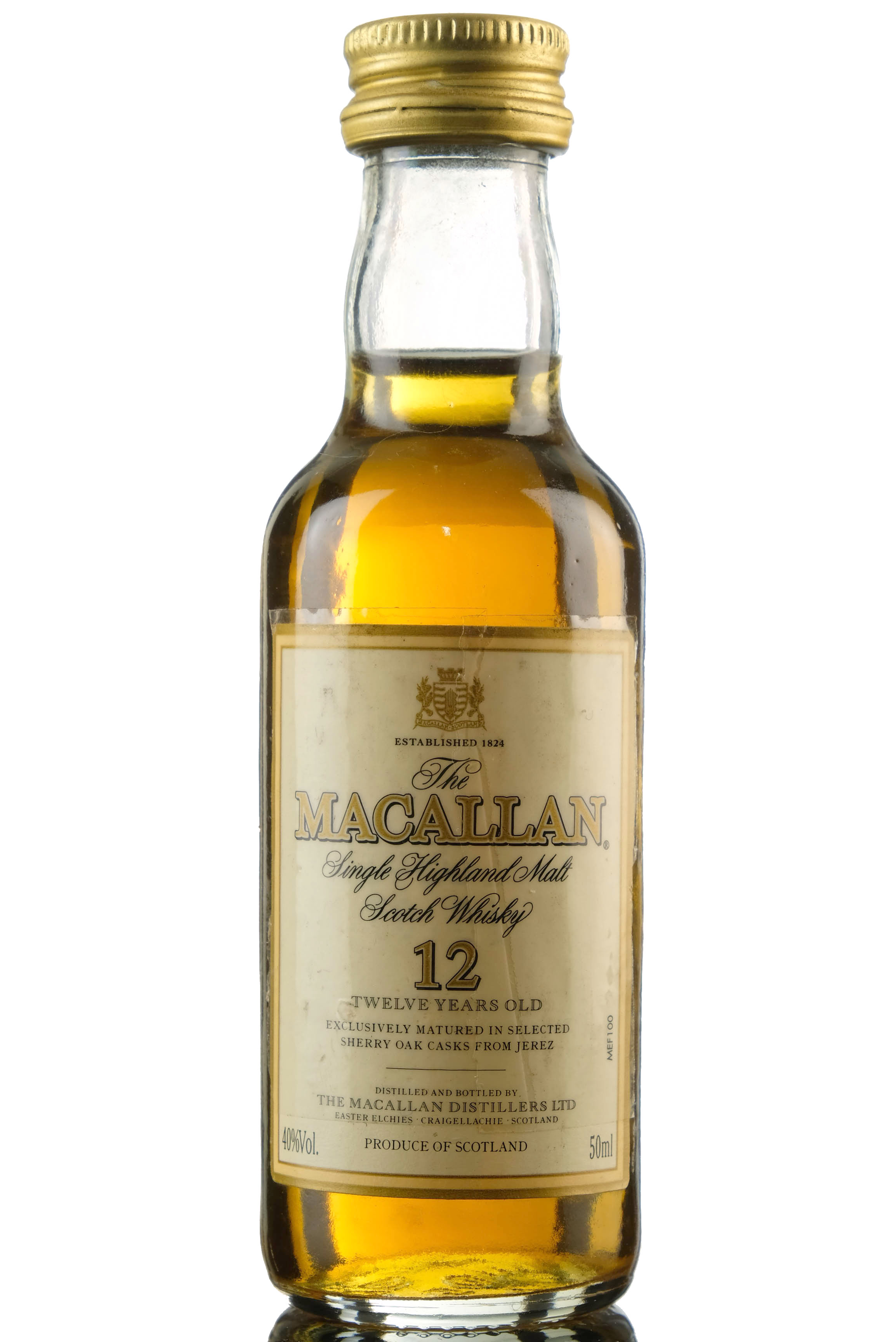 Macallan 12 Year Old Miniature