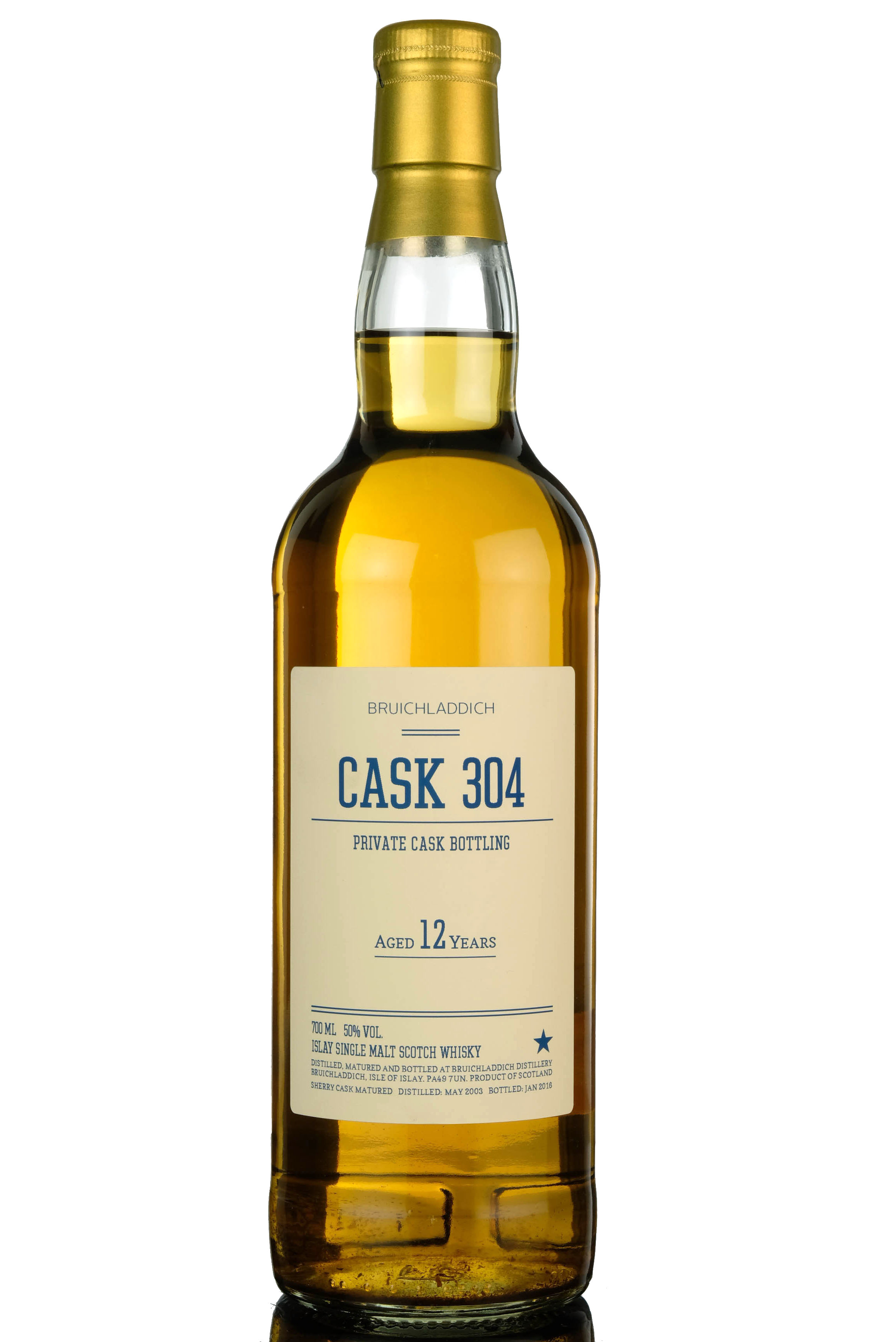 Bruichladdich 2003 - 2016 12 Private Single Cask 304