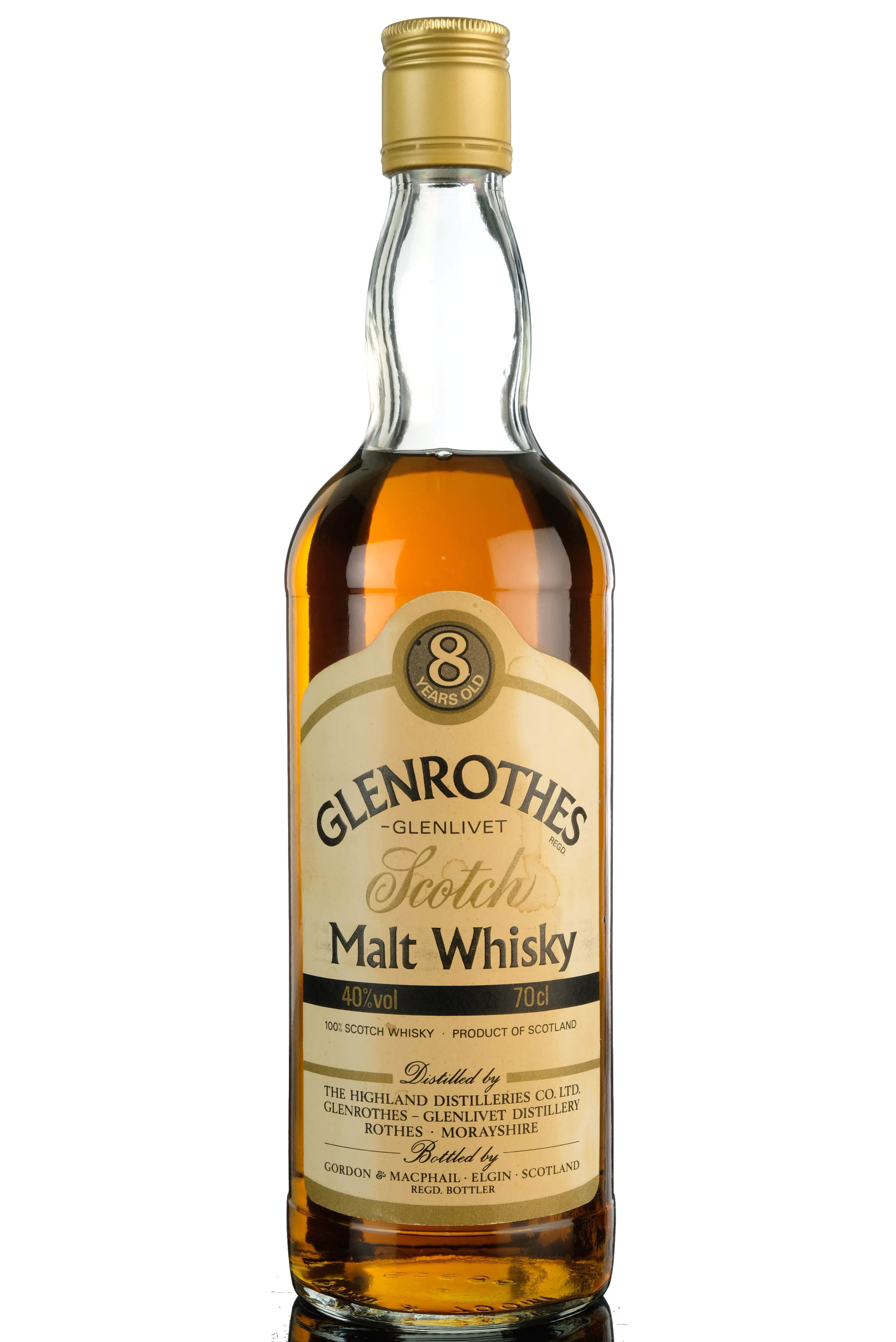 Glenrothes 8 Year Old - Gordon & MacPhail - Late 1970s