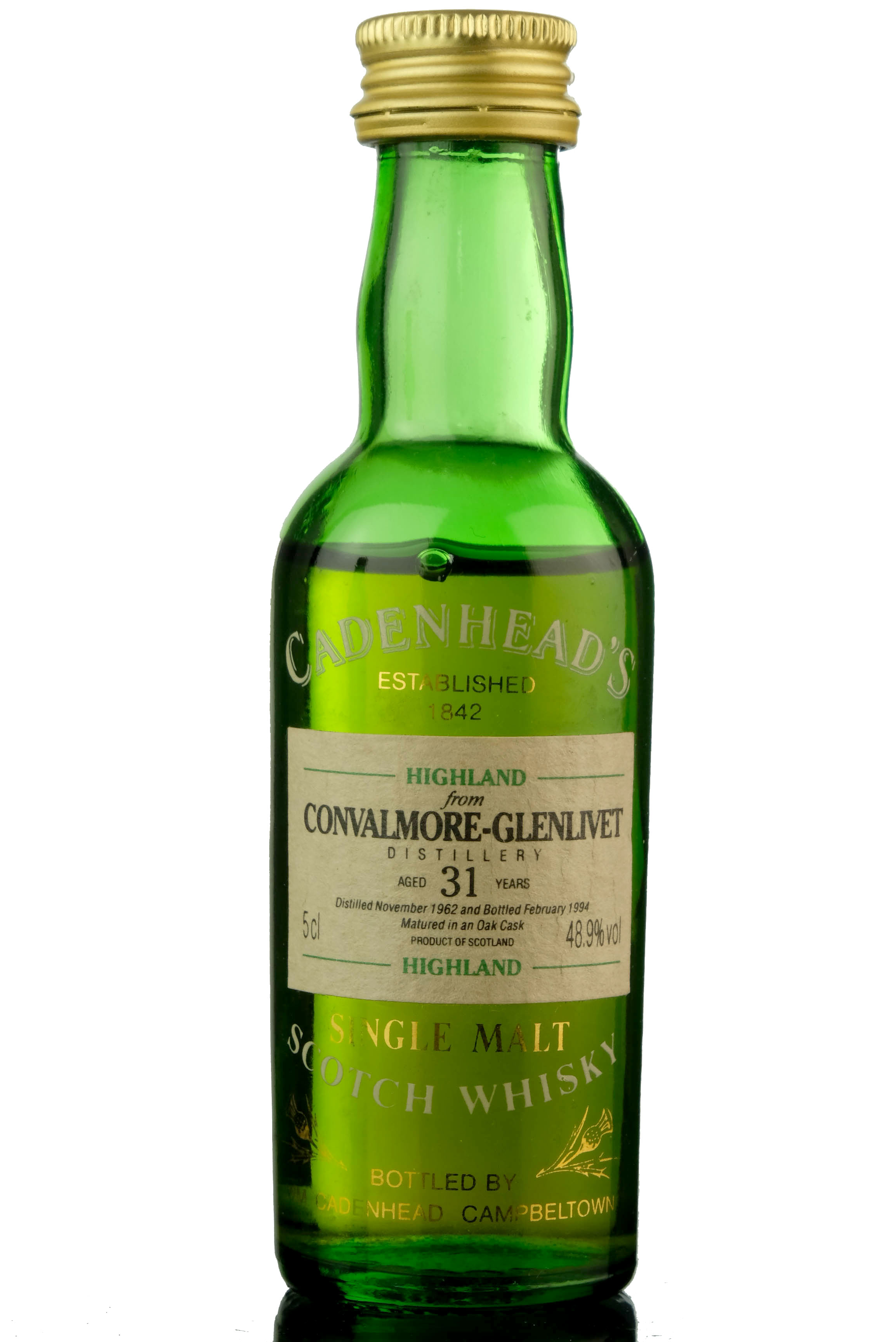 Convalmore-Glenlivet 1962-1994 - 31 Year Old - Cadenheads Miniature