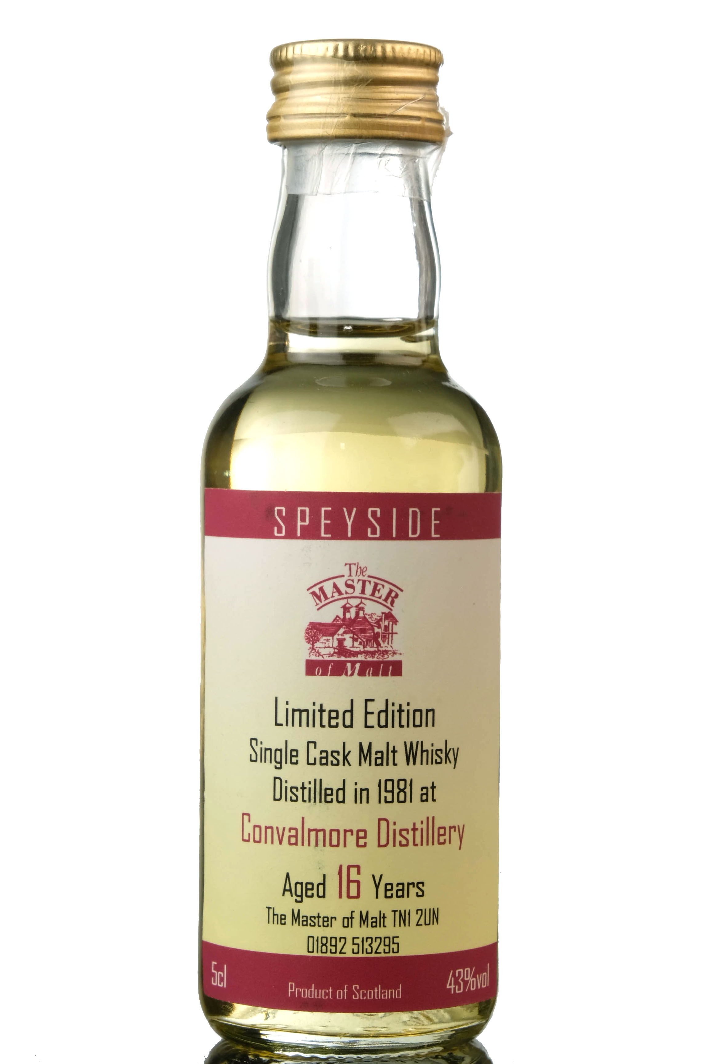 Convalmore 1981 - Master Of Malts Miniature