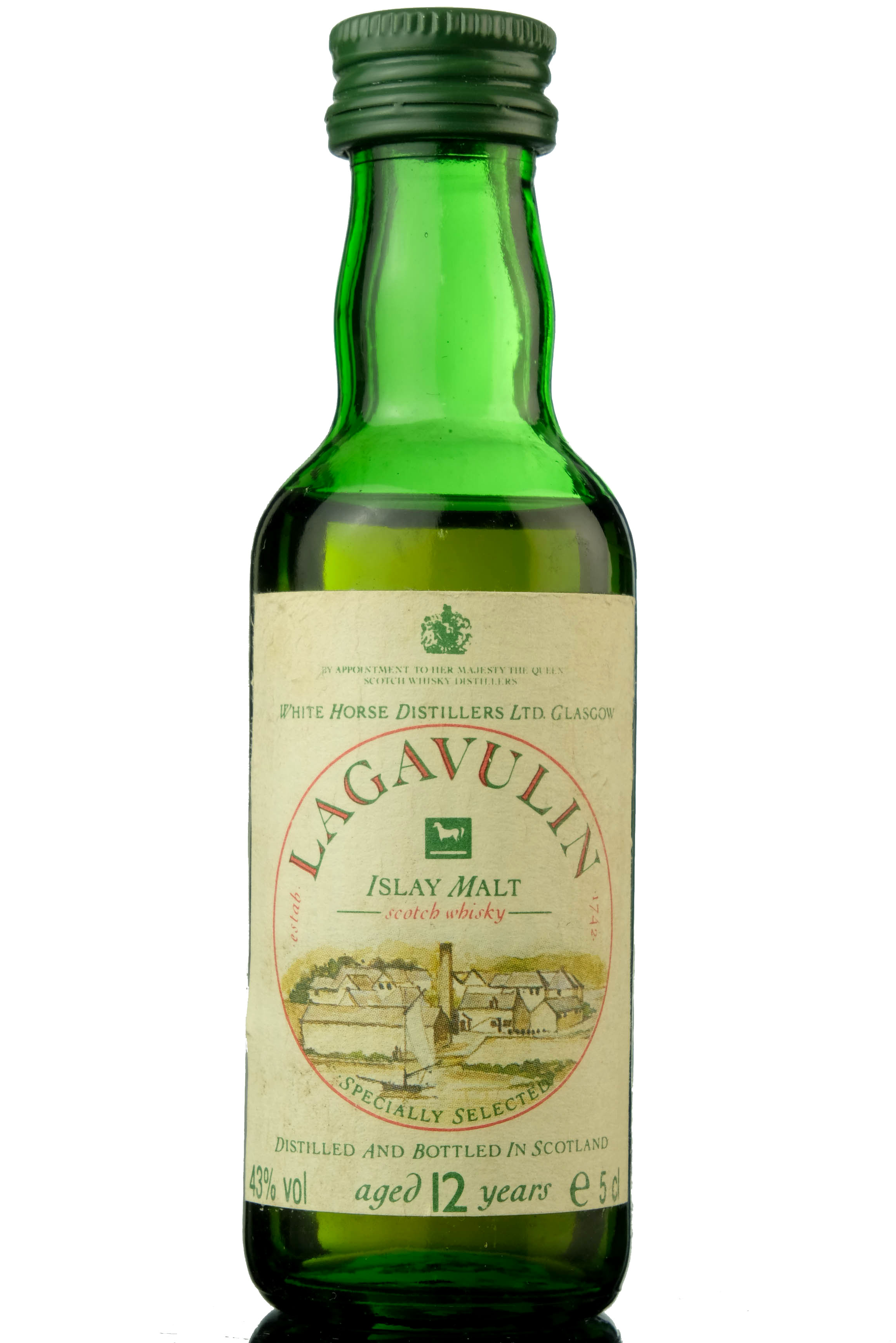 Lagavulin 12 Year Old - White Horse Miniature