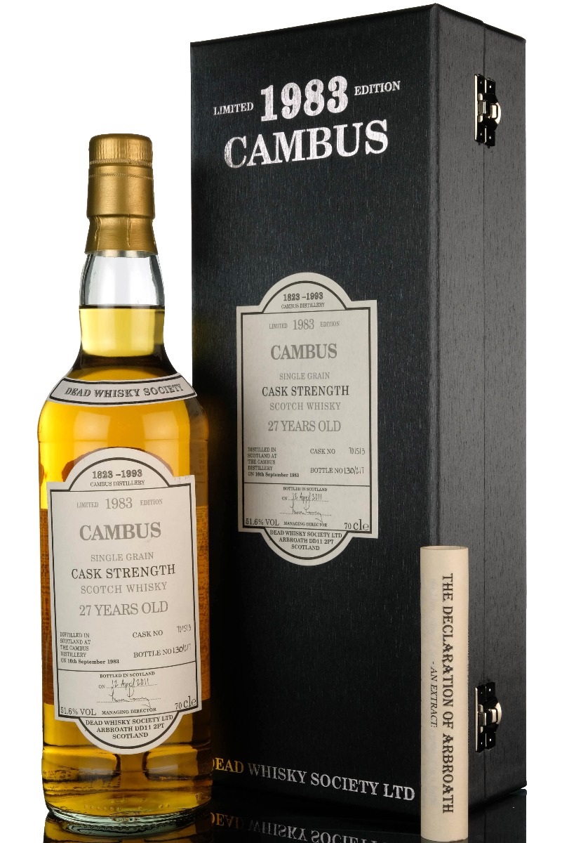 Cambus 1983-2011 - 27 Year Old - Dead Whisky Society