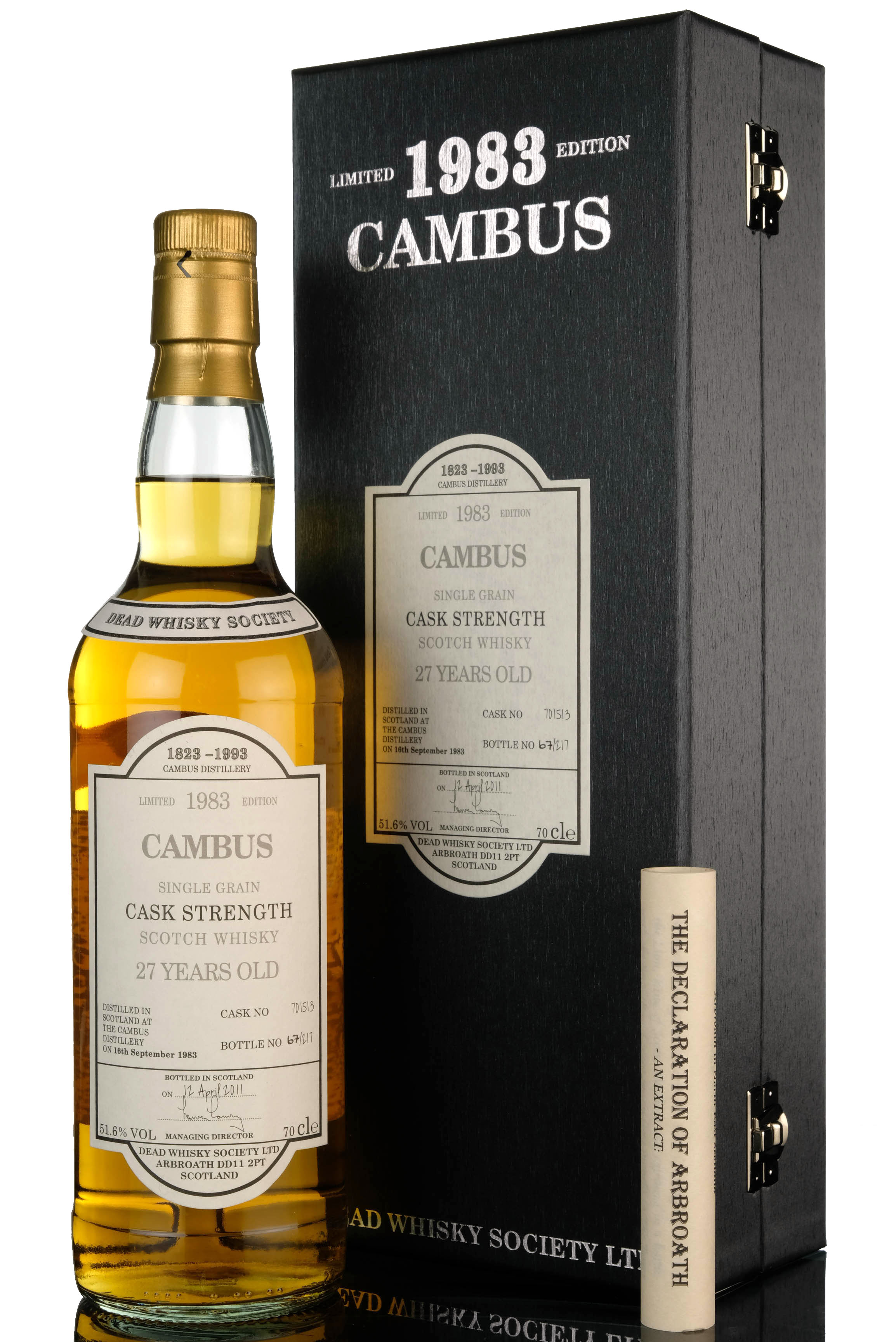 Cambus 1983-2011 - 27 Year Old - Dead Whisky Society
