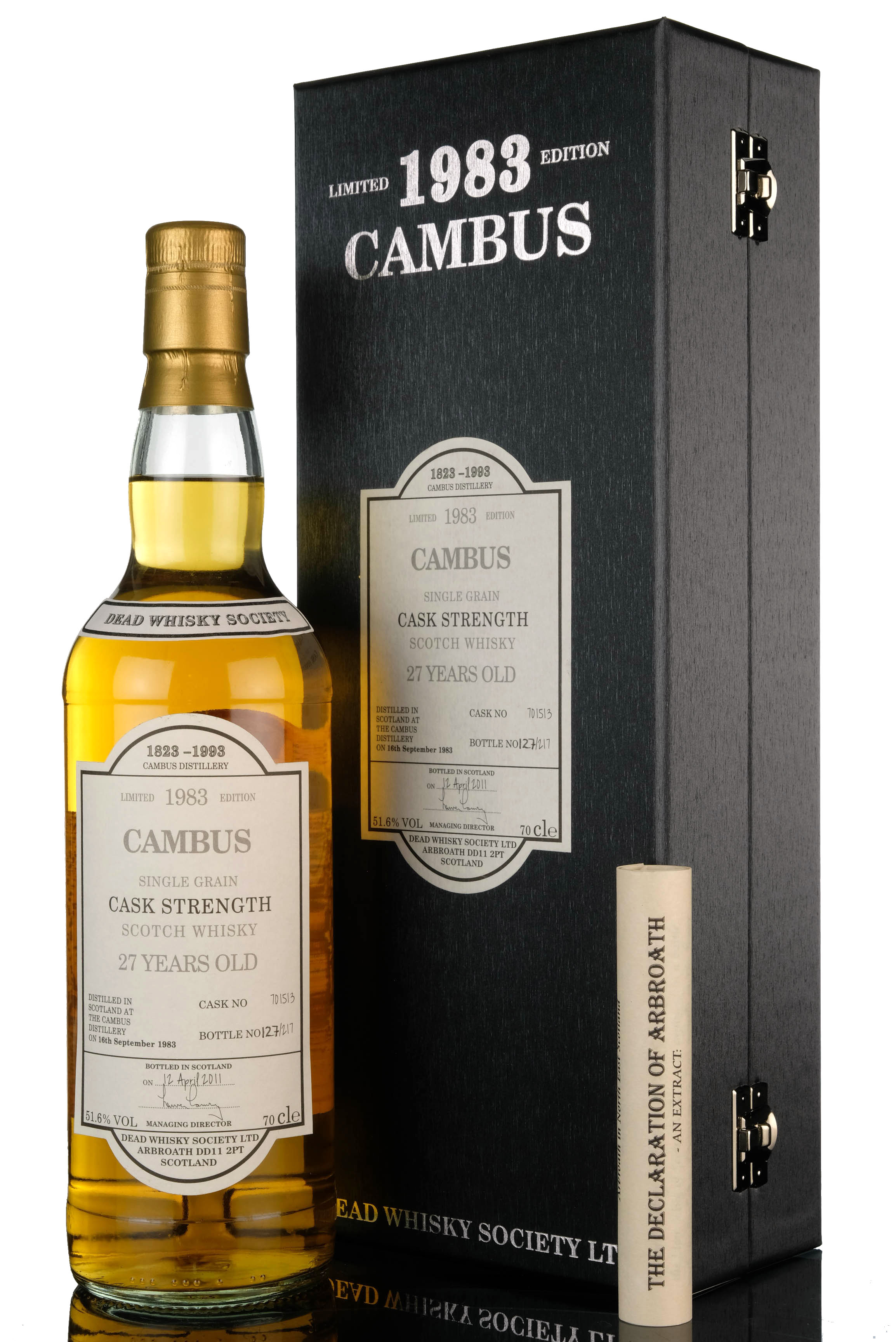 Caledonian 1976-2011 - 34 Year Old - Dead Whisky Society