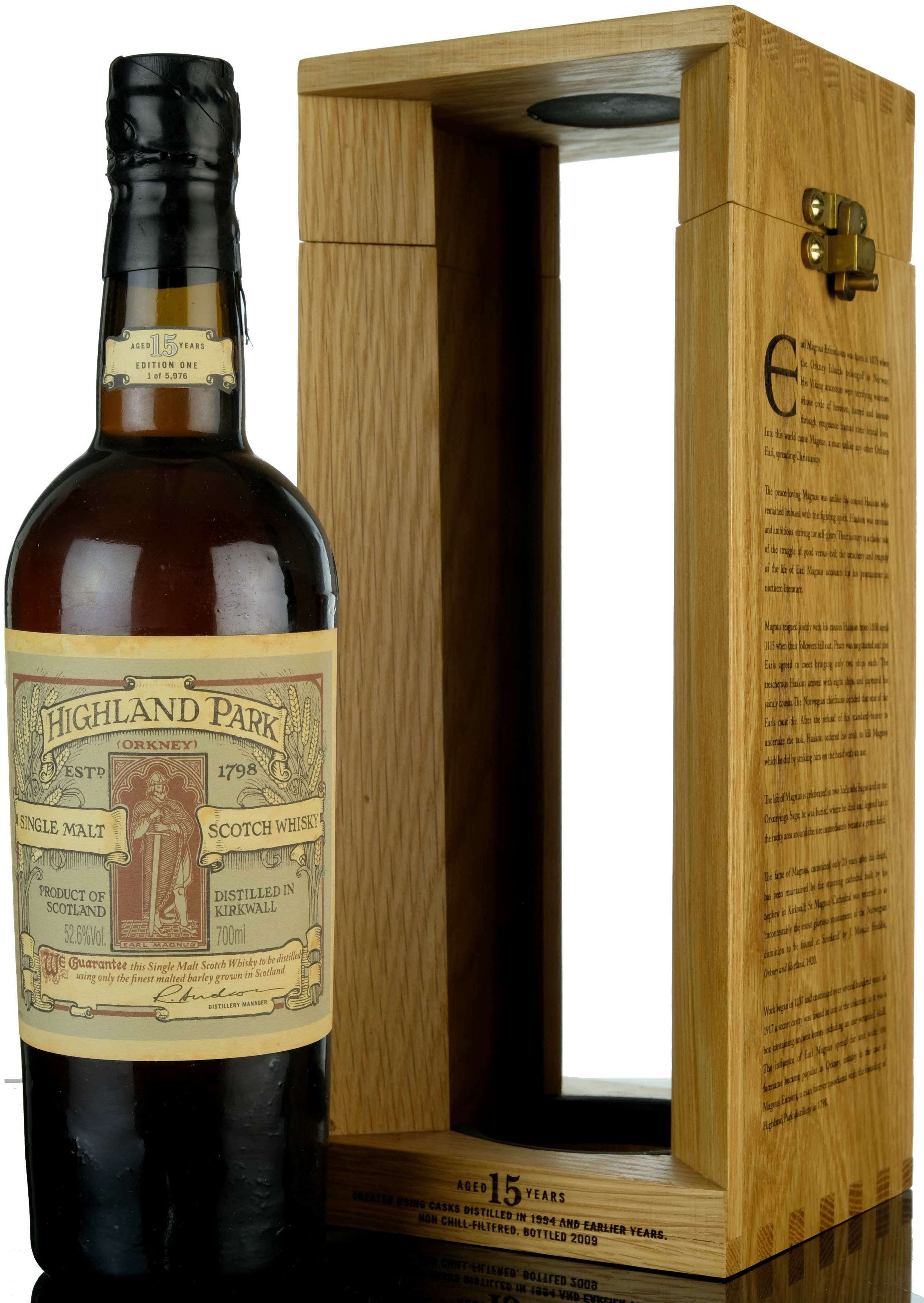 Highland Park 15 Year Old - Earl Magnus - First Edition