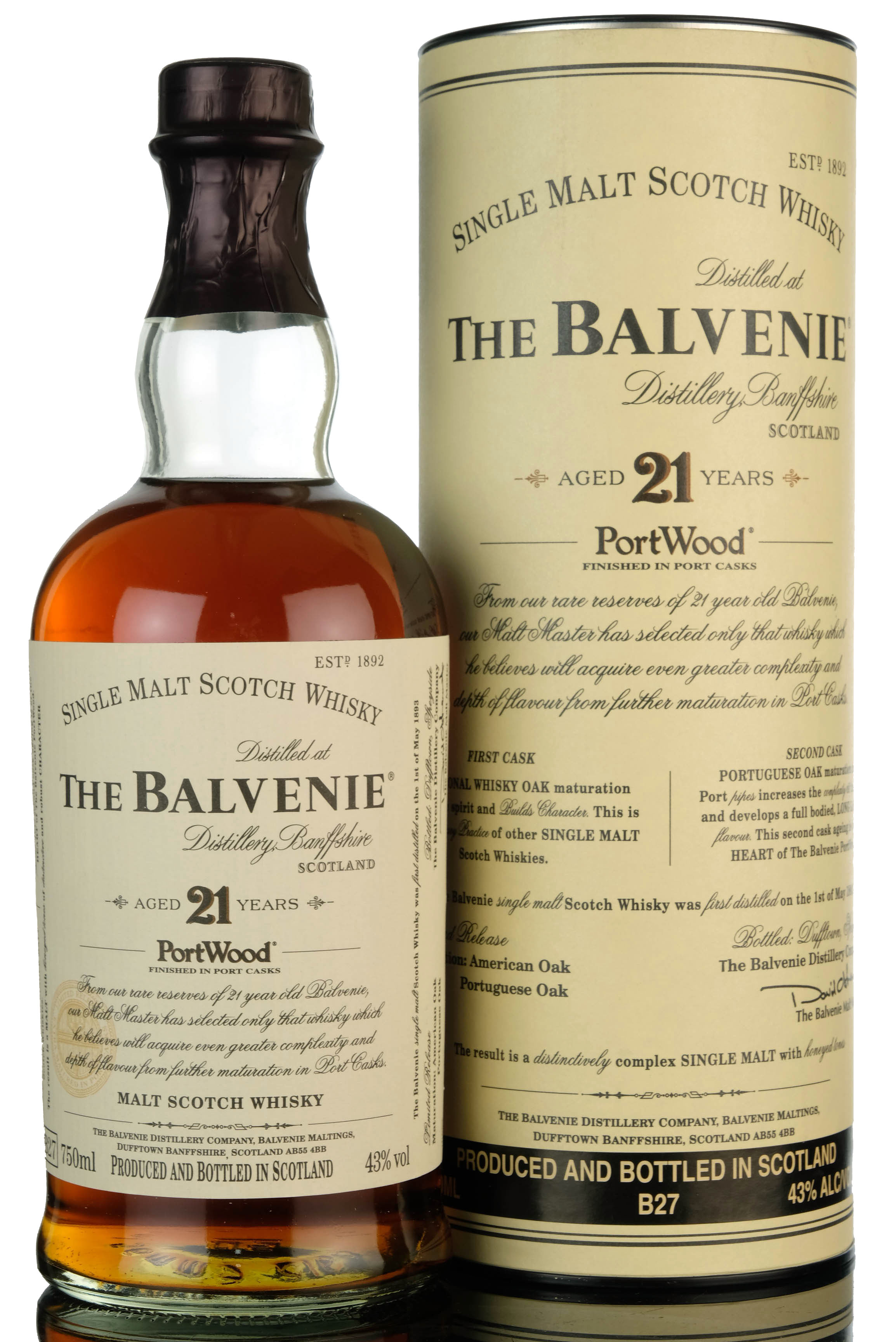 Balvenie 21 Year Old - PortWood - Pre 2009
