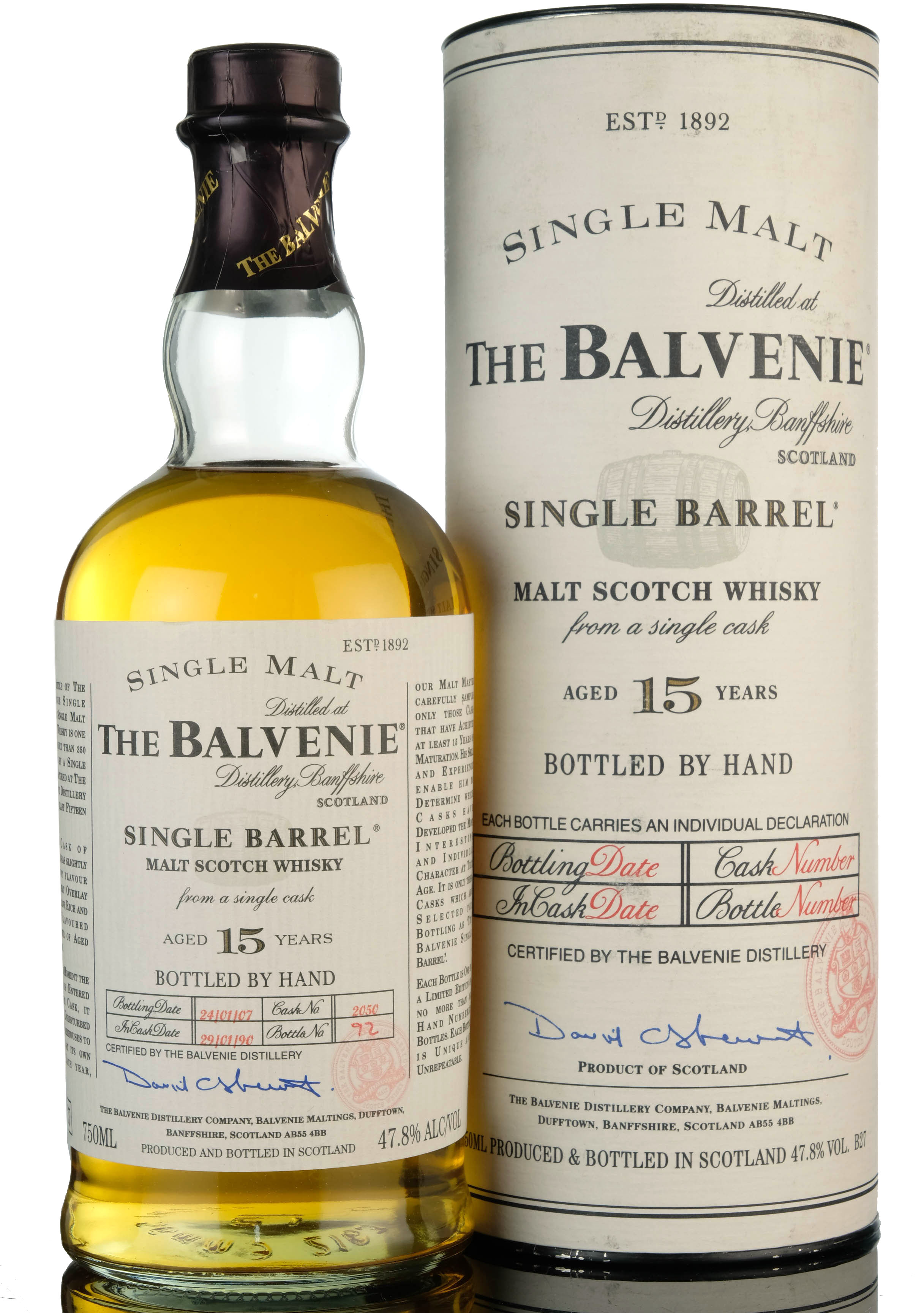 Balvenie 1990-2007 - 15 Year Old - Single Barrel 2050
