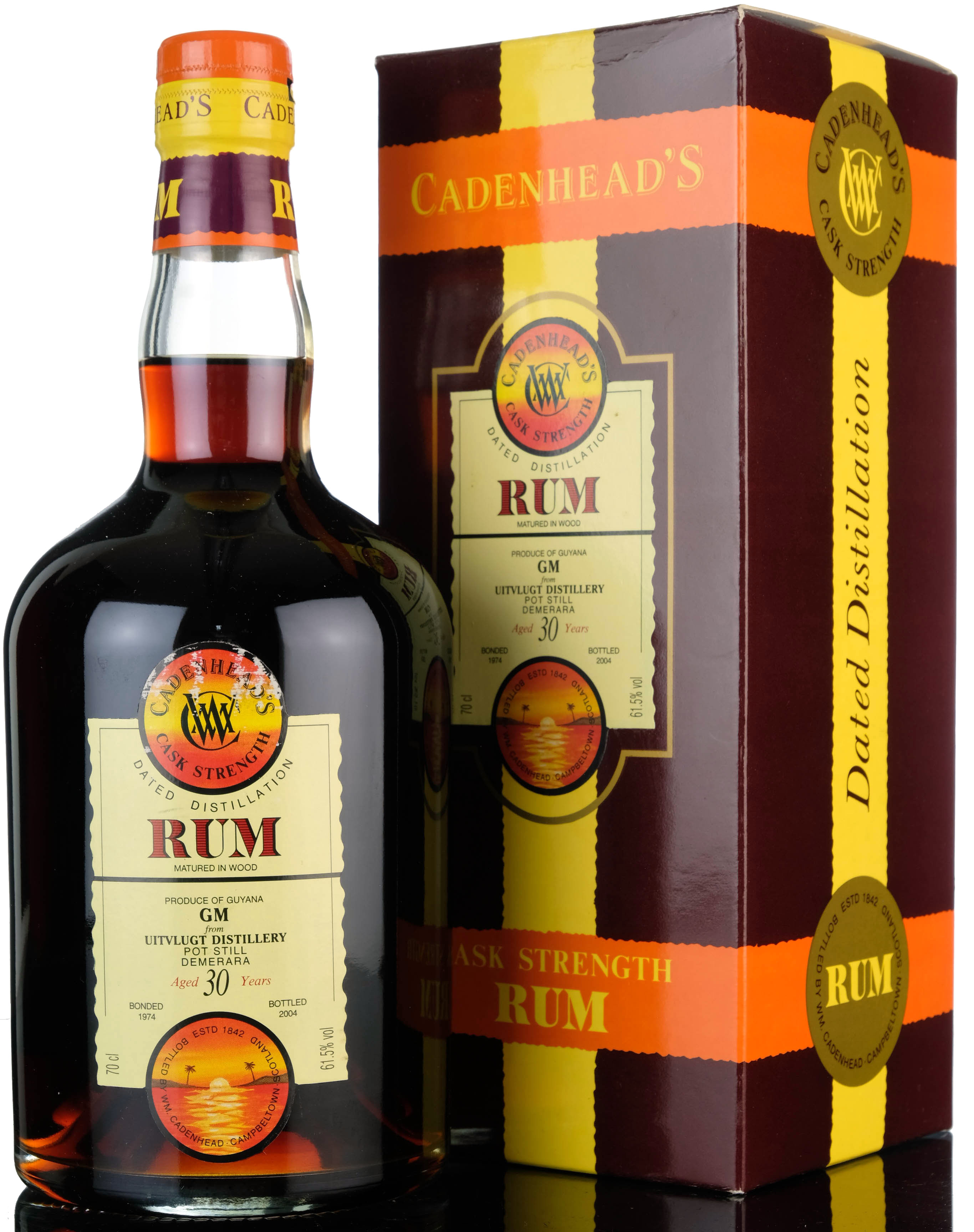 Uitvlugt 1974-2004 - 30 Year Old - Cask Strength - Cadenheads Rum