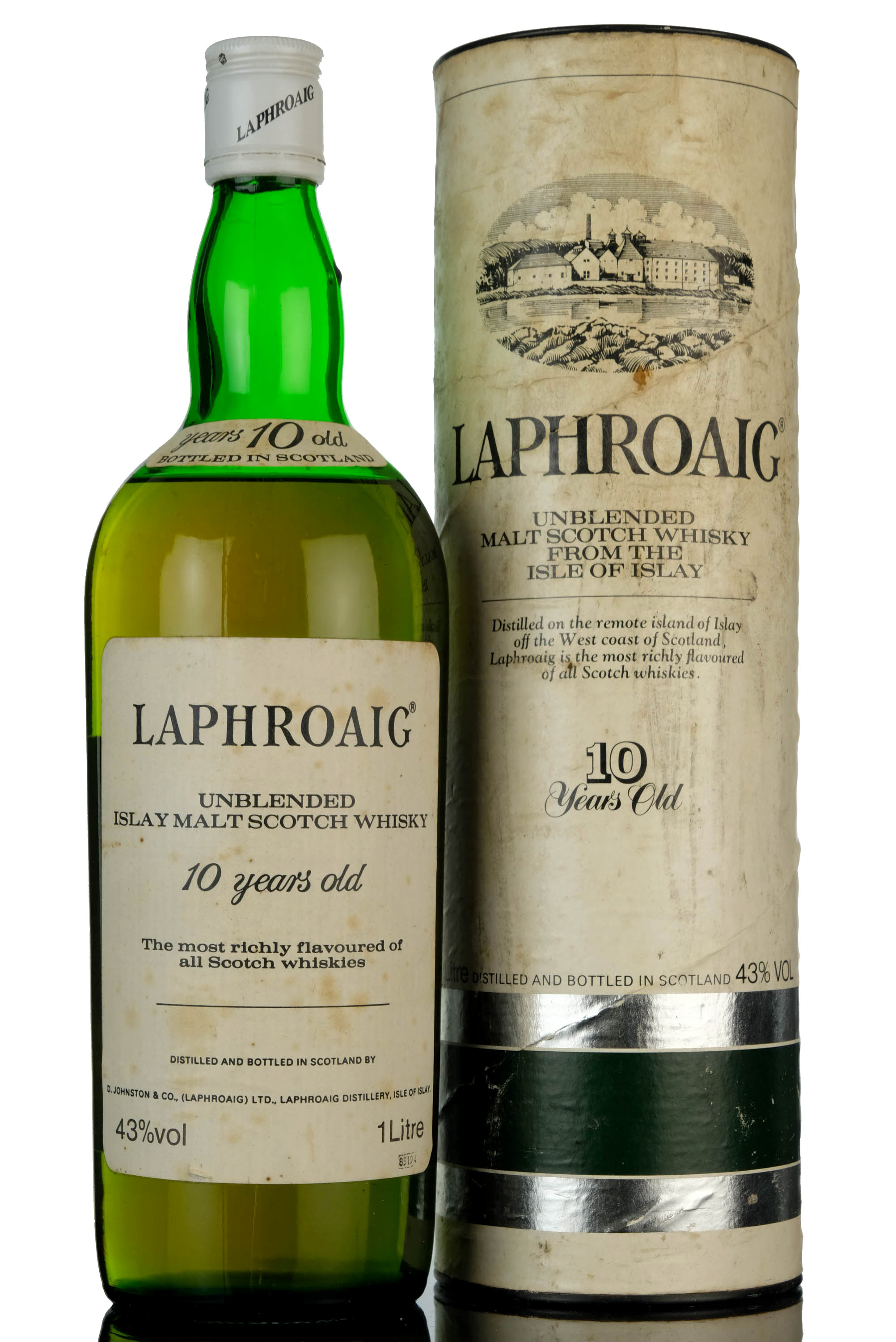 Laphroaig 10 Year Old - 1980s - 1 Litre