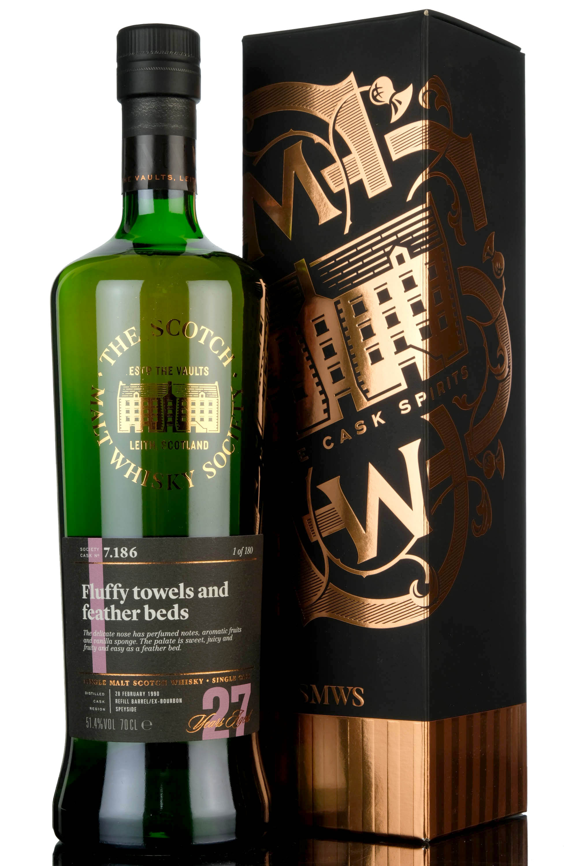 Longmorn 1990 - 27 Year Old - SMWS 7.186 - Fluffy Towels And Feather Beds