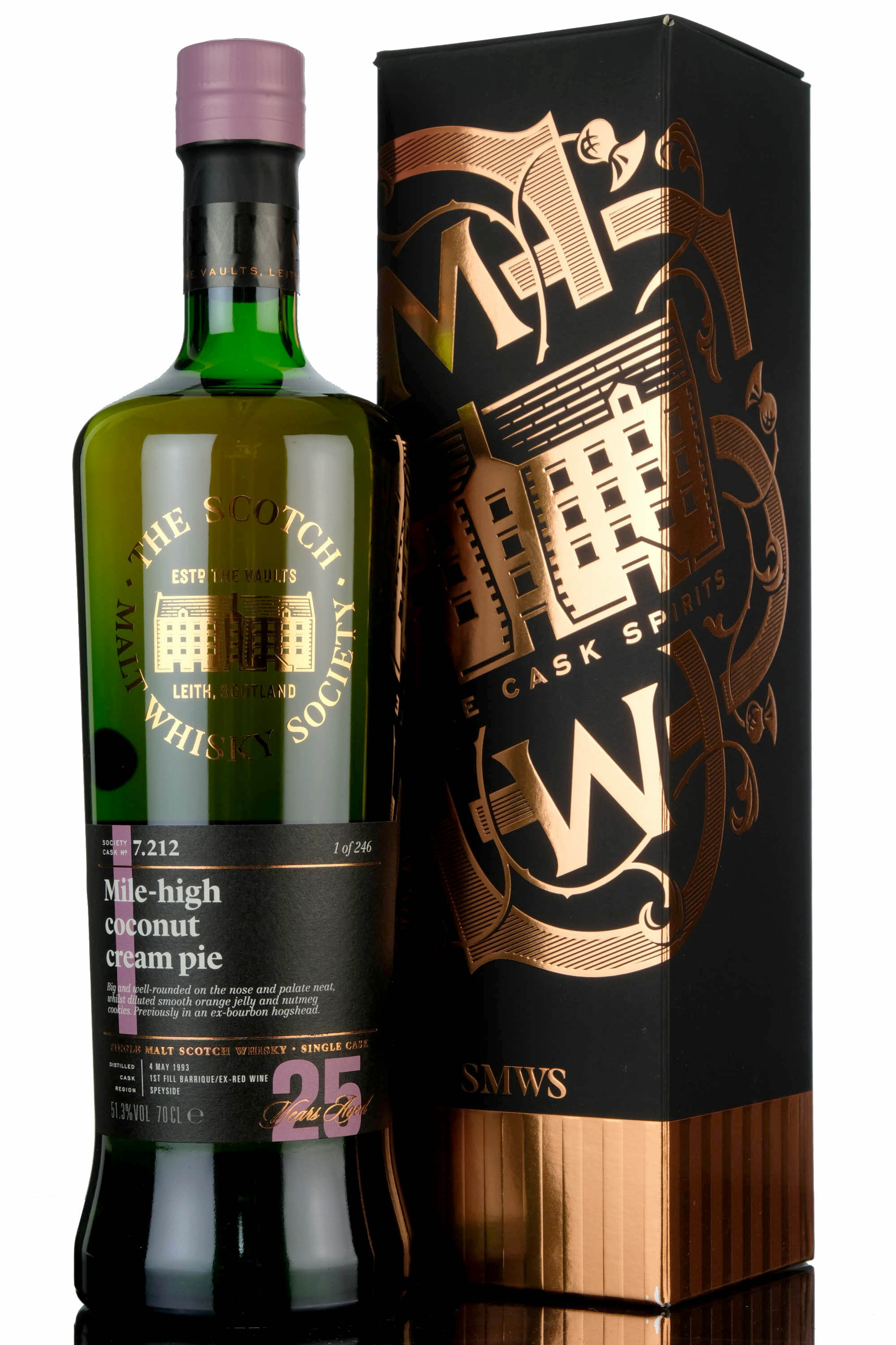 Longmorn 1993 - 25 Year Old - SMWS 7.212 - Mile-High Coconut Cream Pie