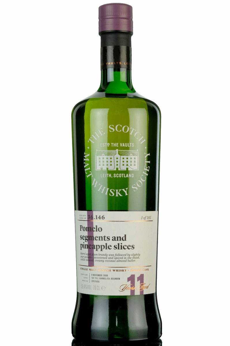 Benrinnes 2006 - 11 Year Old - SMWS 36.146 - Pomelo Segments And Pineapple Slices