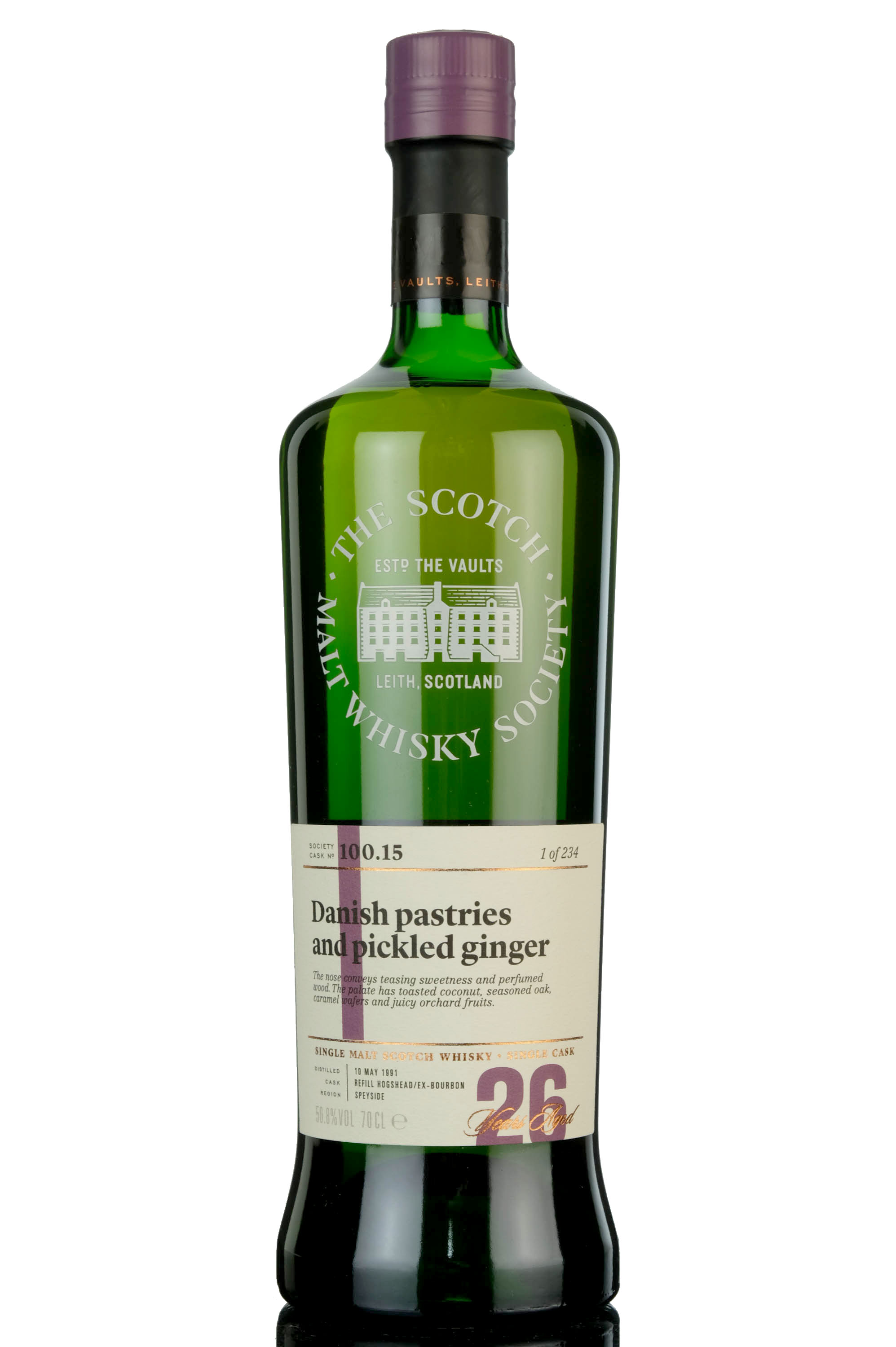 Strathmill 1991 - 26 Year Old - SMWS 100.15 - Danish Pastries And Pickled Ginger