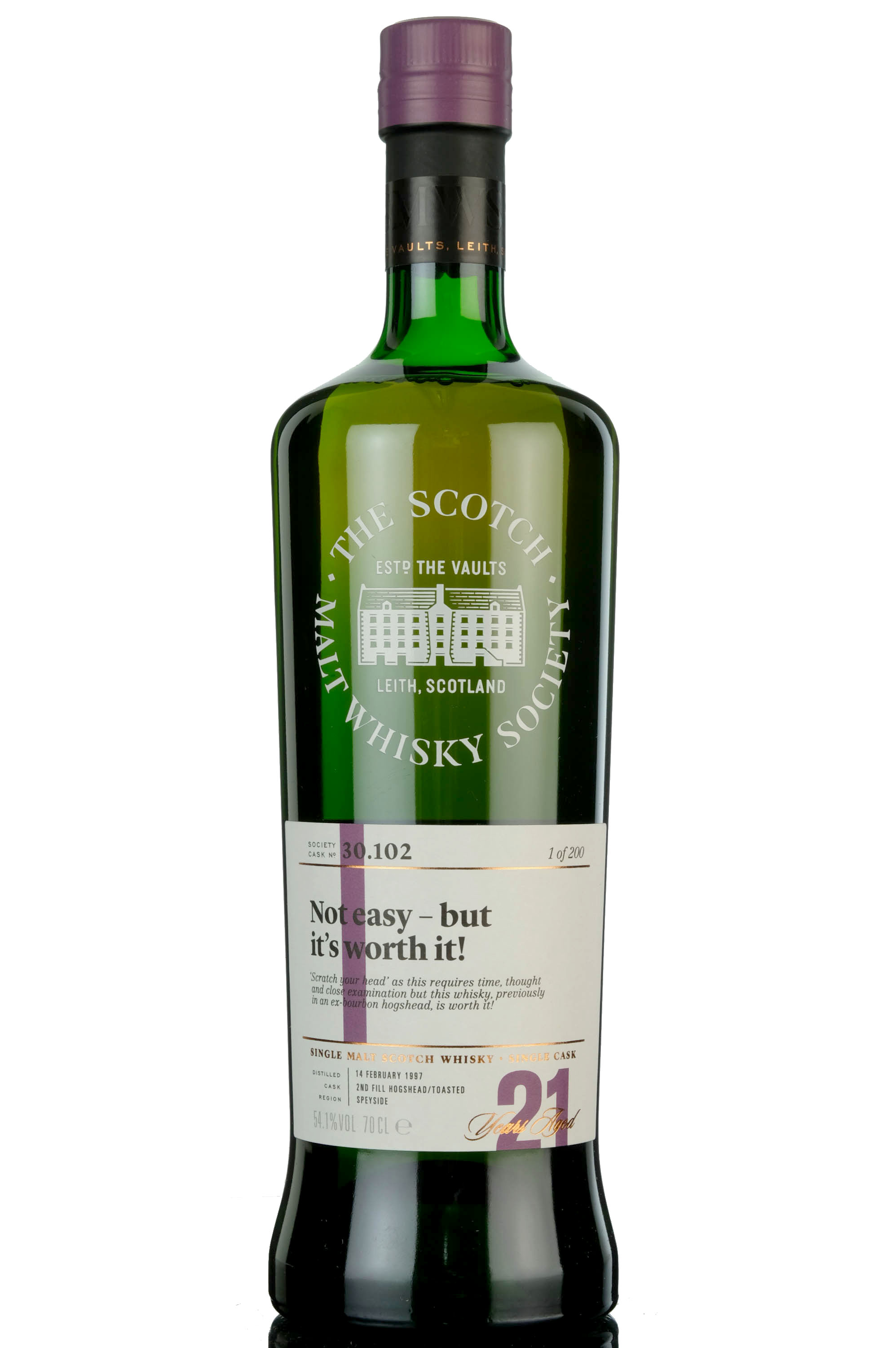 Glenrothes 1997 - 21 Year Old - SMWS 30.102 - Not Easy - But Its Worth It
