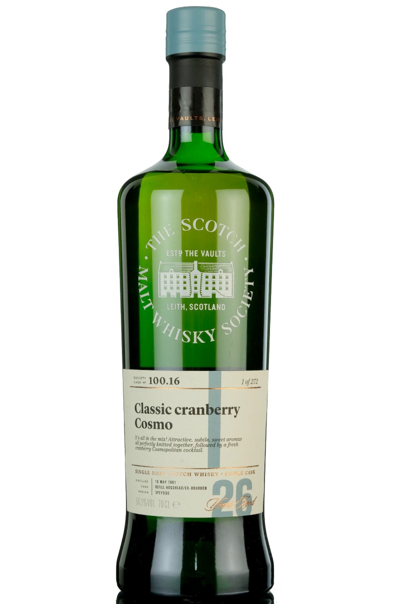 Strathmill 1991 - 26 Year Old - SMWS 100.16 - Classic Cranberry Cosmo