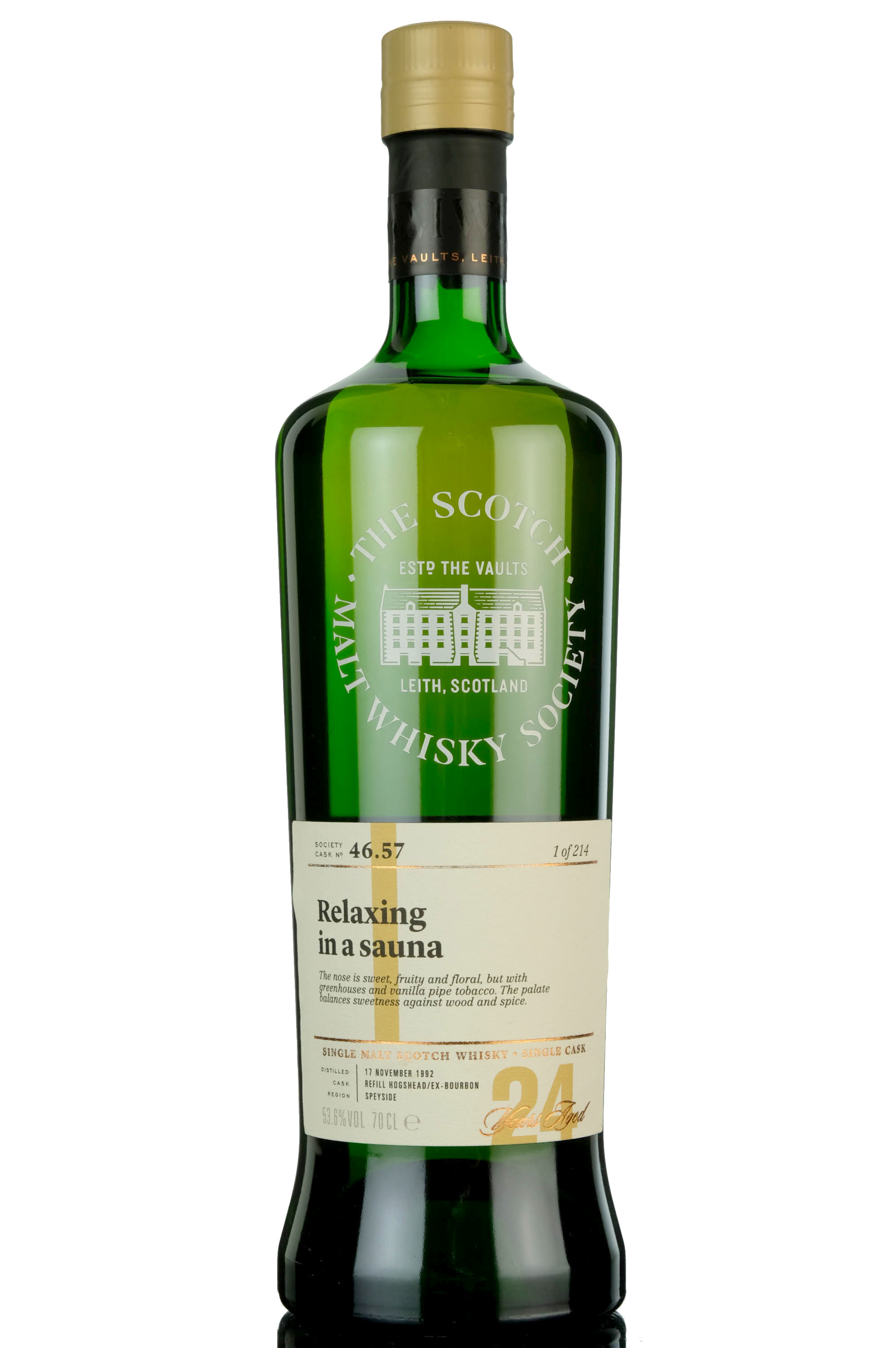 Glenlossie 1992 - 24 Year Old - SMWS 46.57 - Relaxing In A Sauna