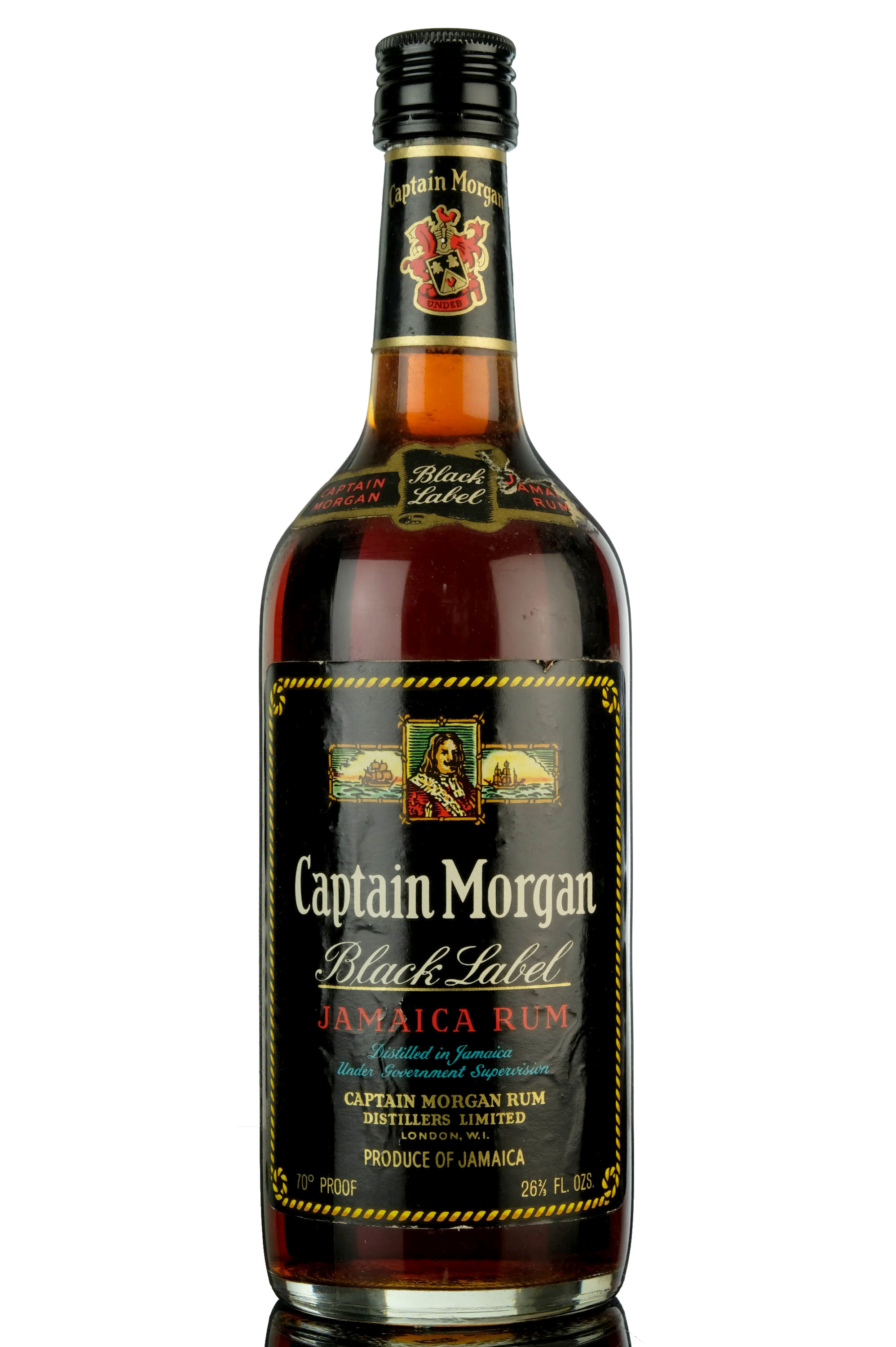 Captain Morgan Jamaica Rum - Black Label - 1970s