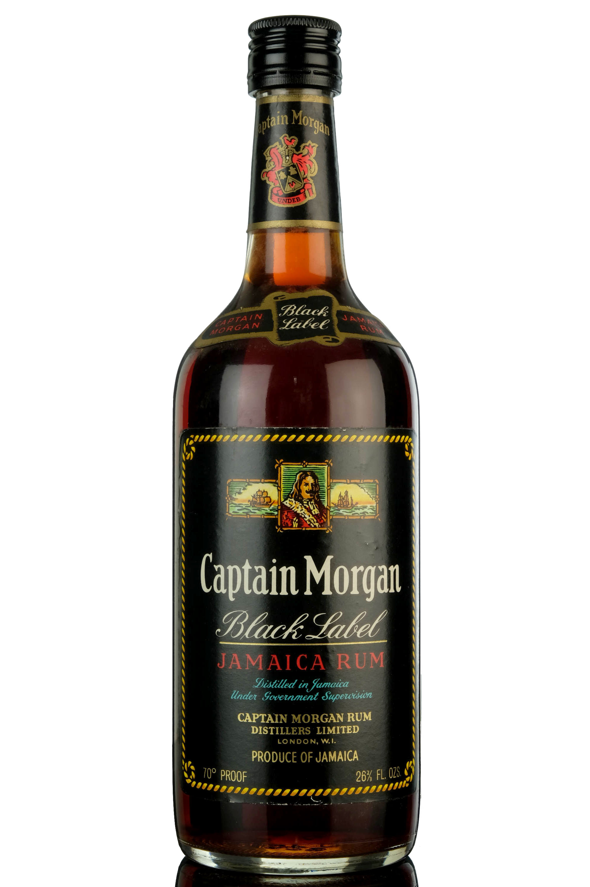 Captain Morgan Jamaica Rum - Black Label - 1970s