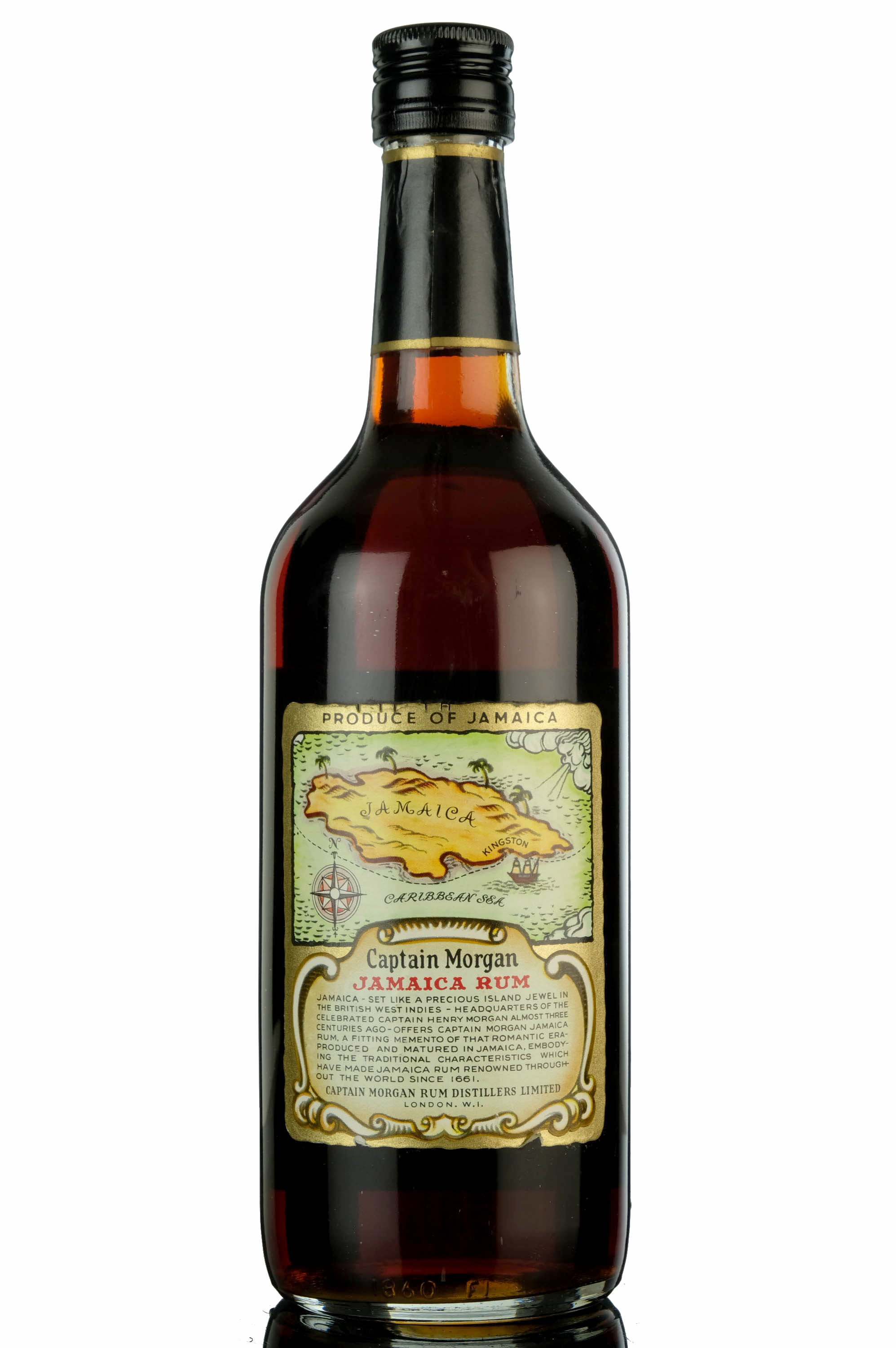Captain Morgan Jamaica Rum - Black Label - 1970s