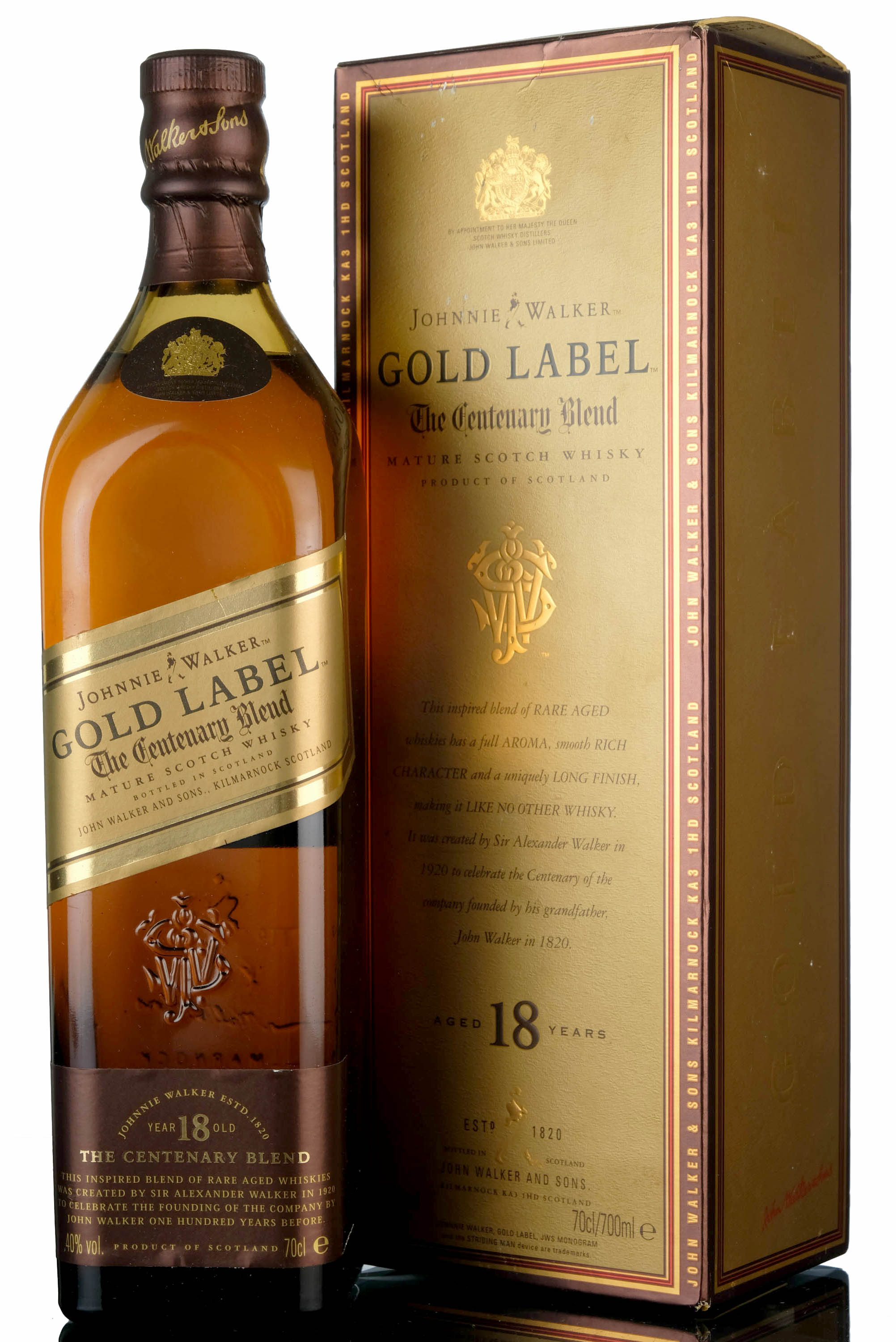 Johnnie Walker 18 Year Old - Gold Label - The Centenary Blend
