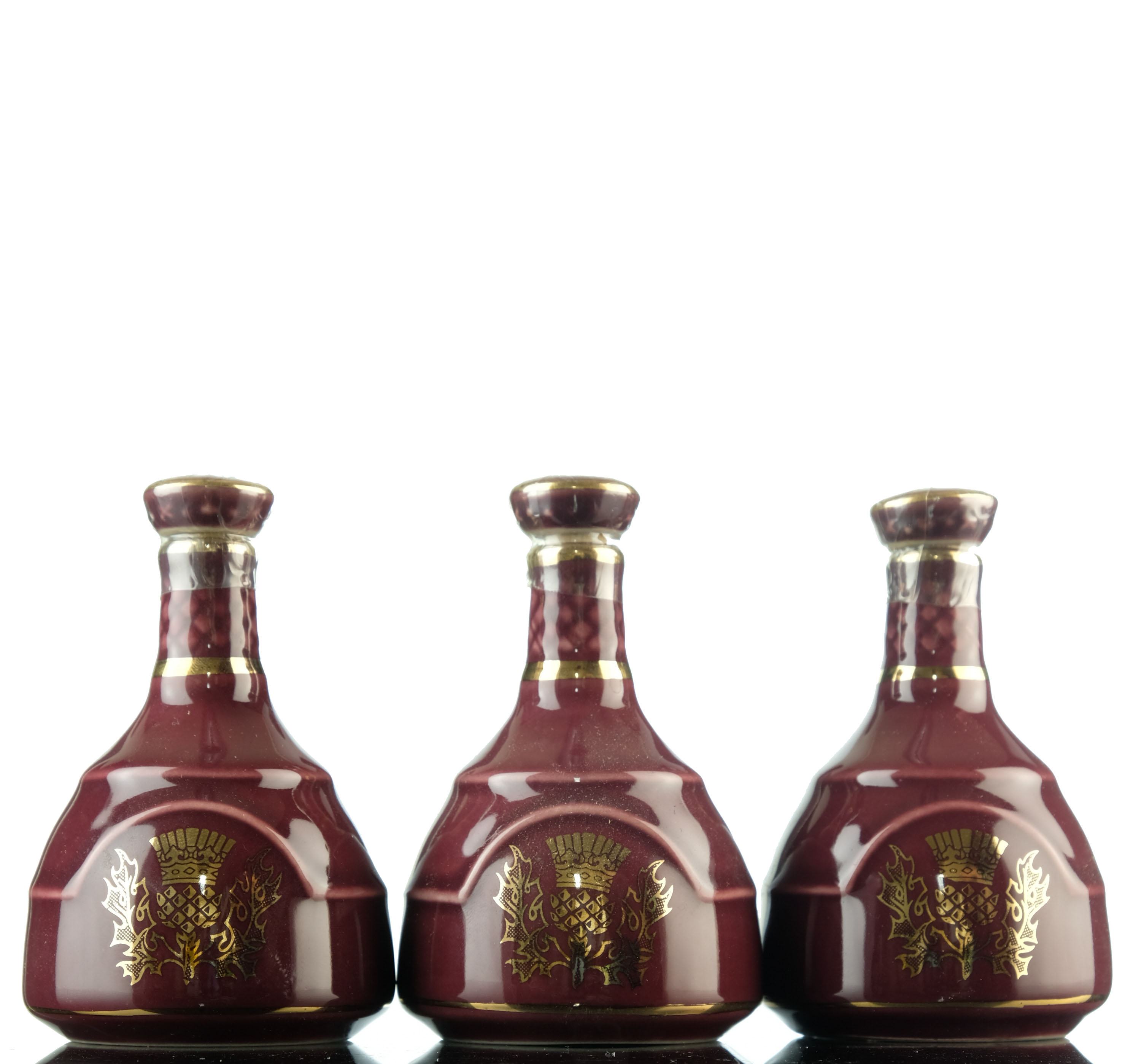 3 x King Of Scots 25 Year Old Miniatures