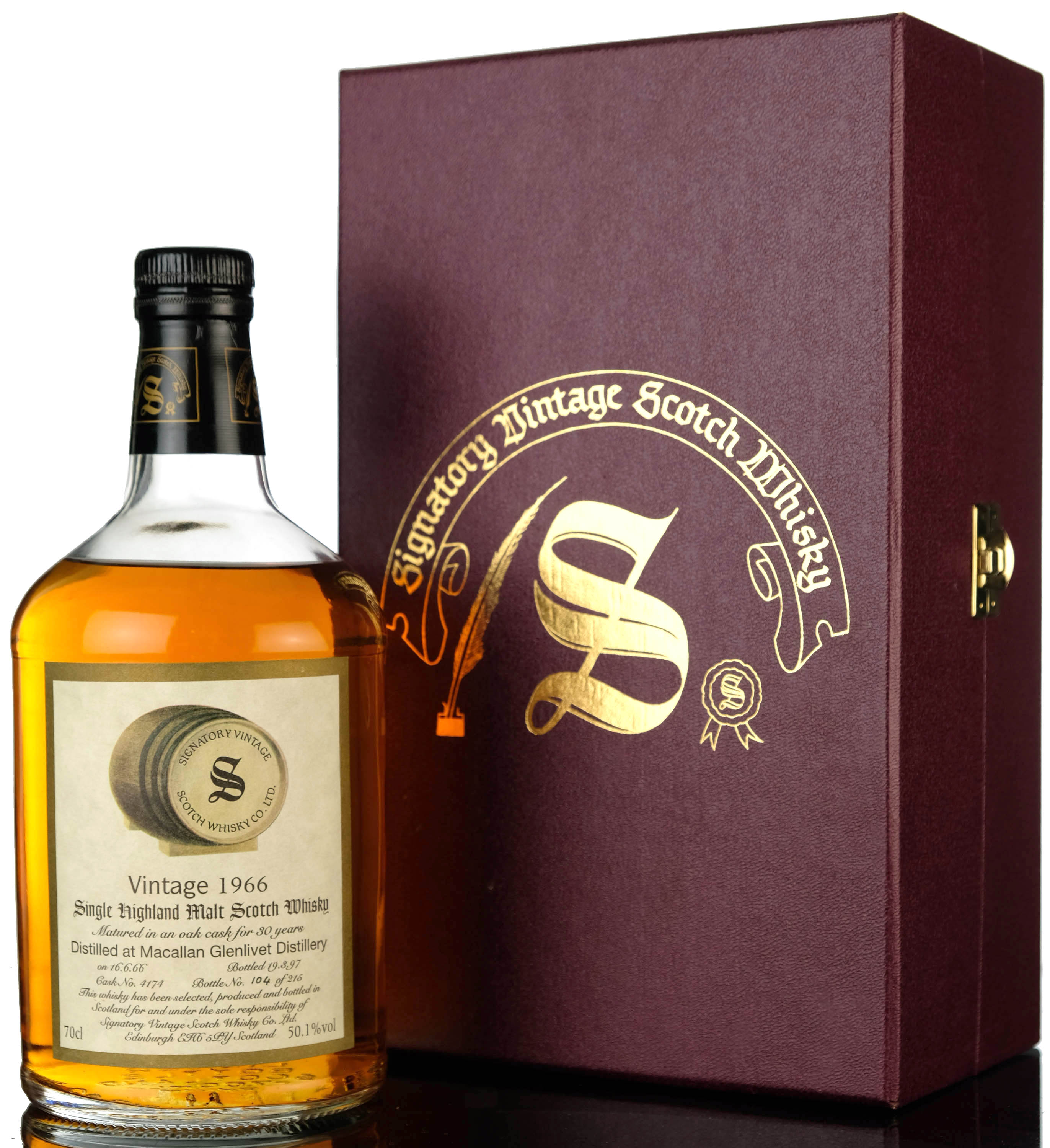 Macallan-Glenlivet 1966-1997 - 30 Year Old - Signatory Vintage