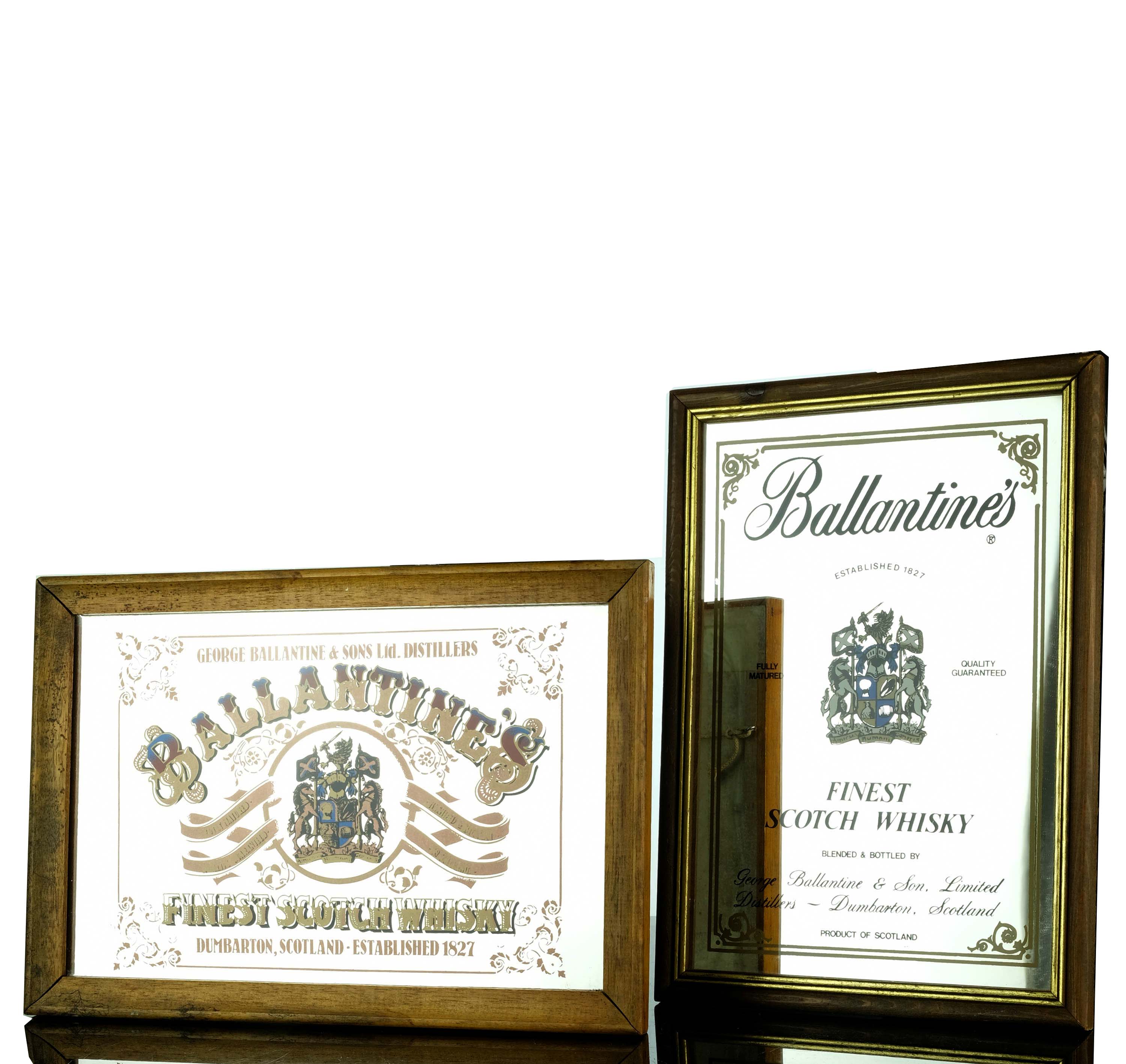 2 x Ballantines Mirrors