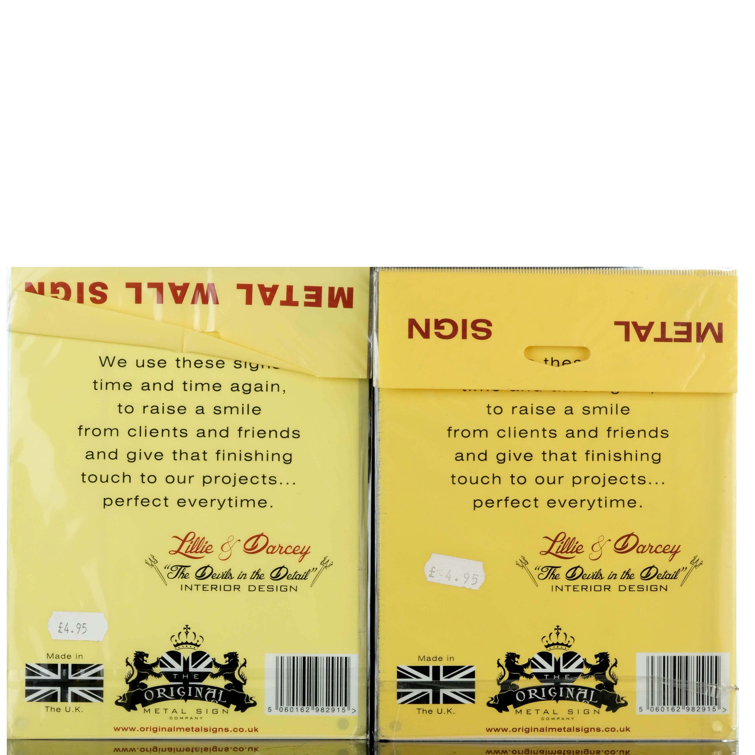 2 x Whisky Signs