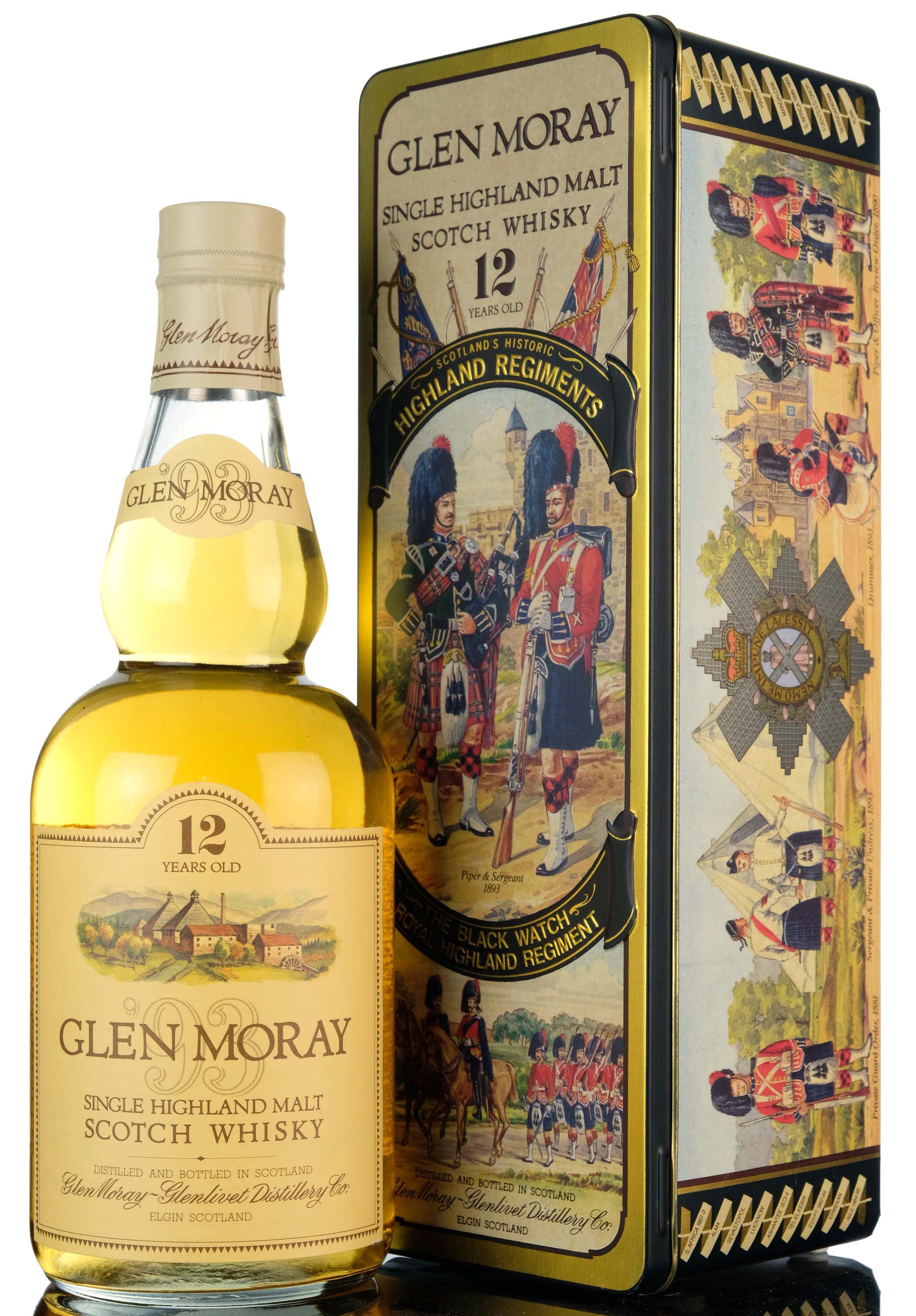 Glen Moray 12 Year Old - Circa 1990 - The Black Watch Royal Highland Regiment