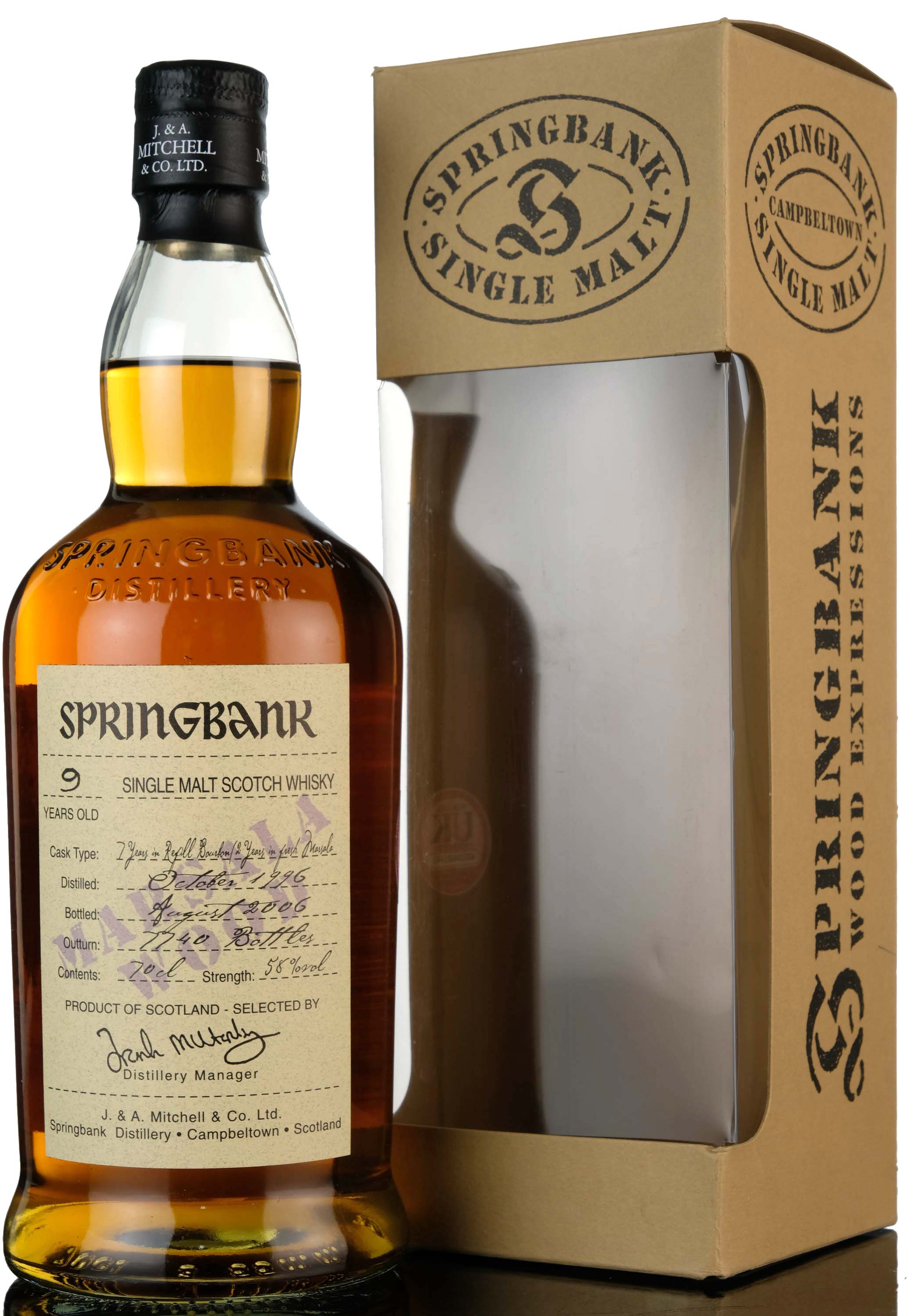 Springbank 1996-2006 - 9 Year Old - Marsala Wood