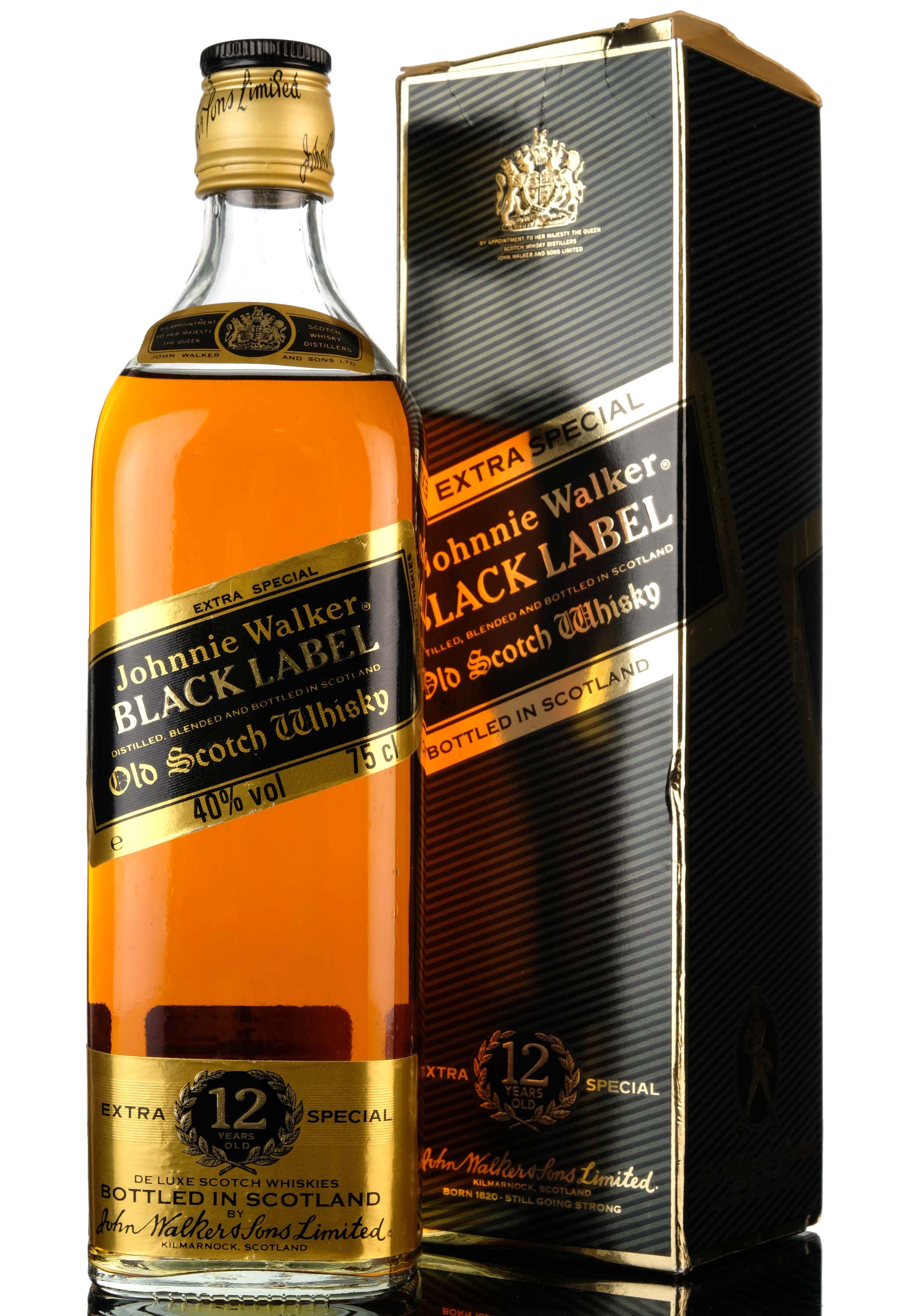 Johnnie Walker 12 Year Old - Black Label - 1980s